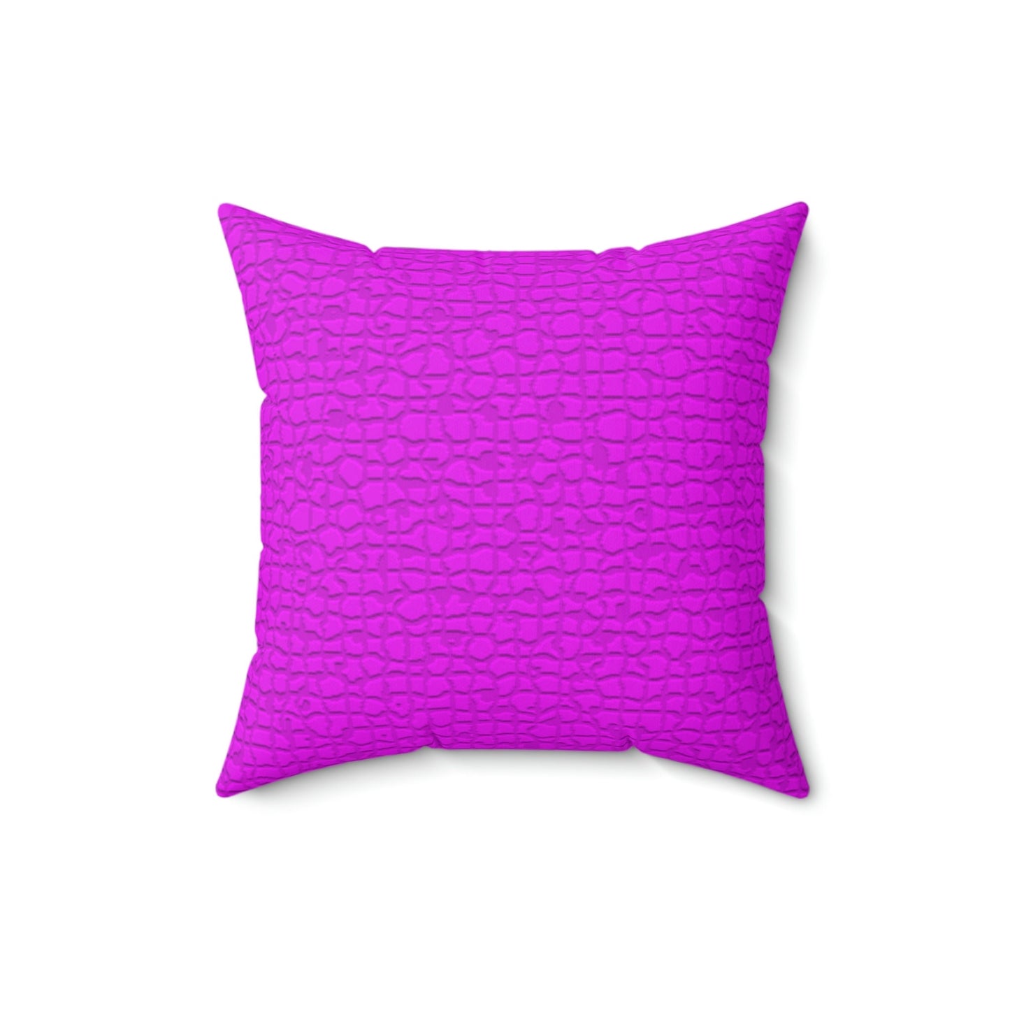 Spun Polyester Square Purple Pillows