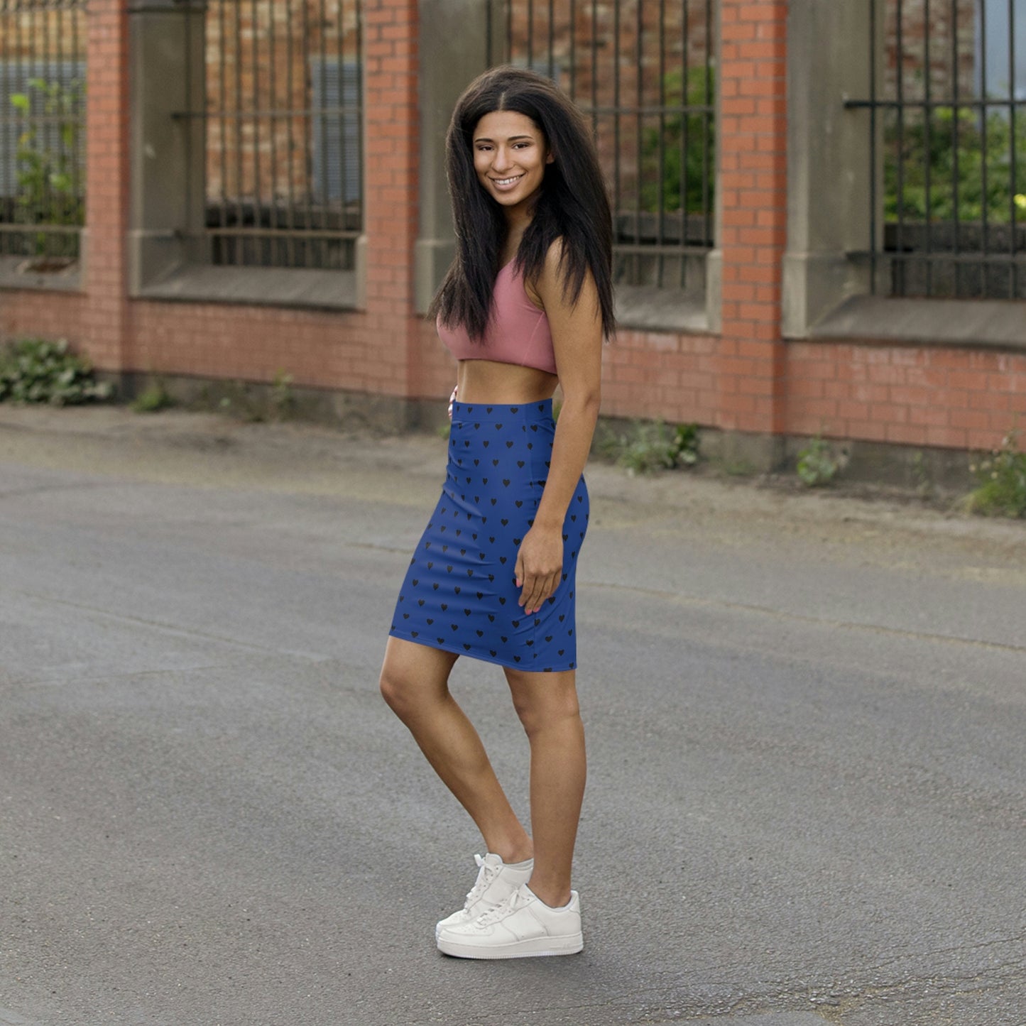 Women's Blue Mini Skirt