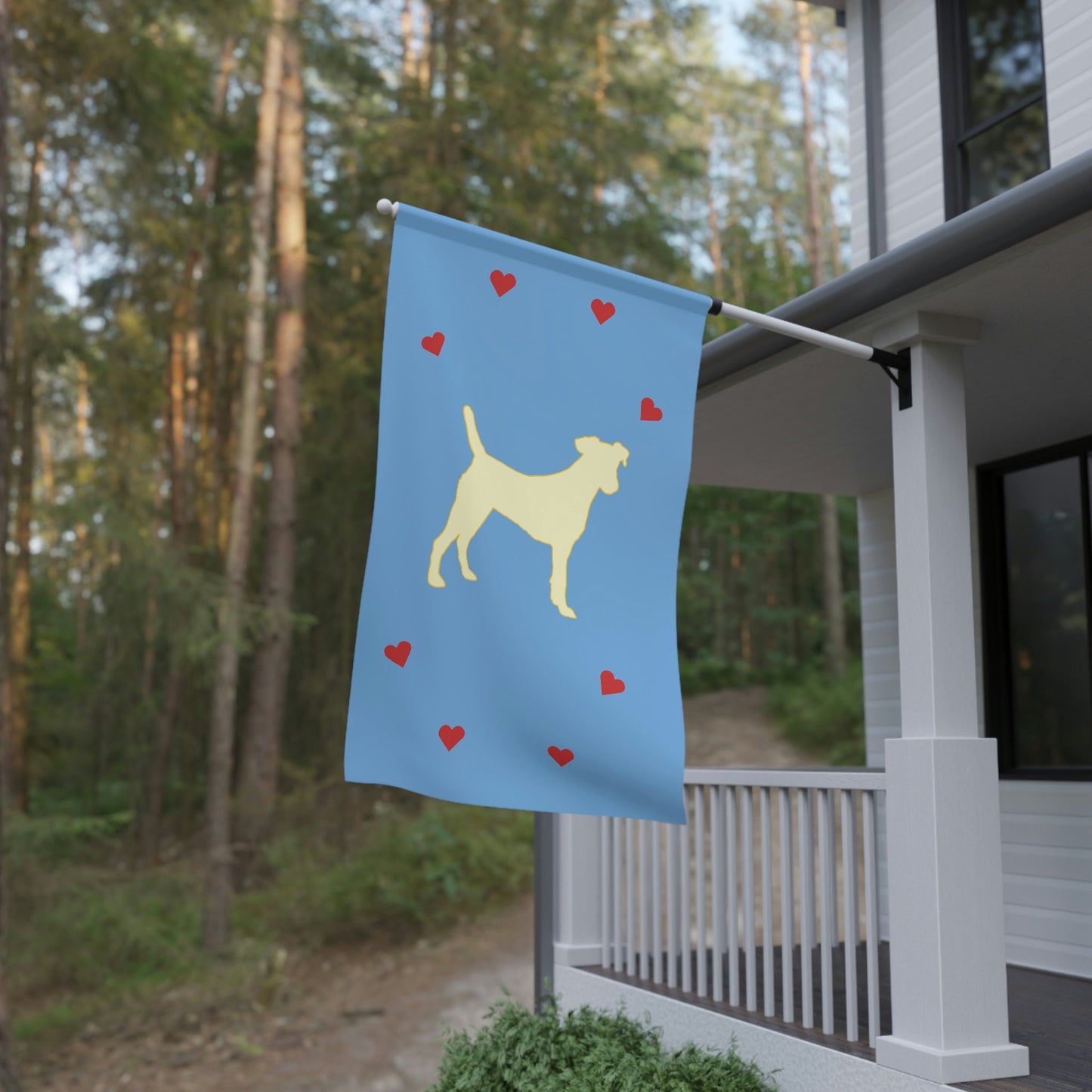 Yellow Lab Dog Flags