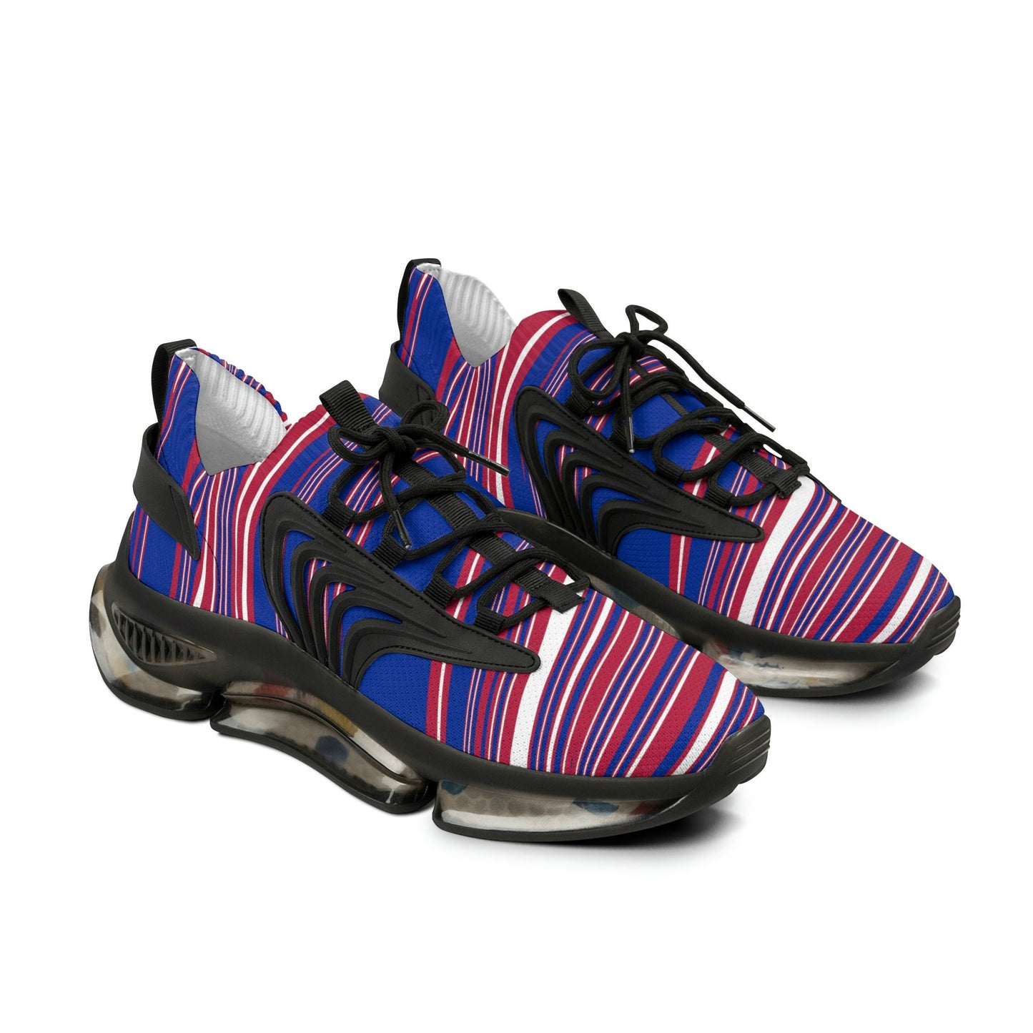 Men's blue and red sneakers