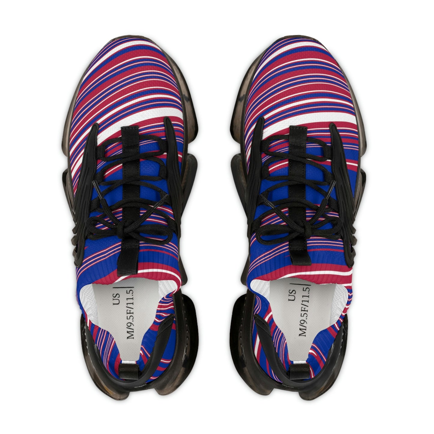 Men's blue and red sneakers