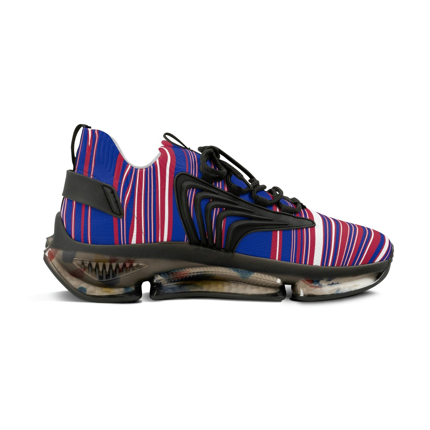 Men's blue and red sneakers