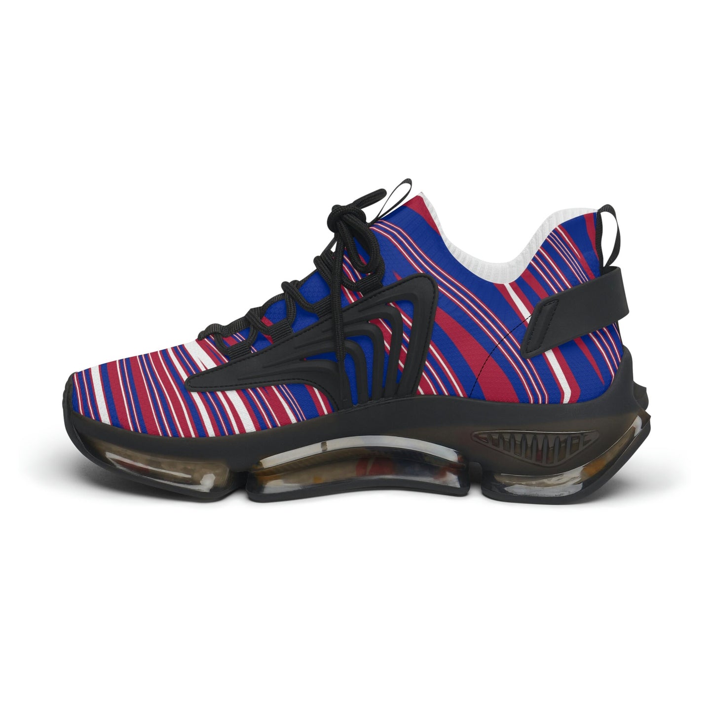 Women's Blue and Red Sneakers