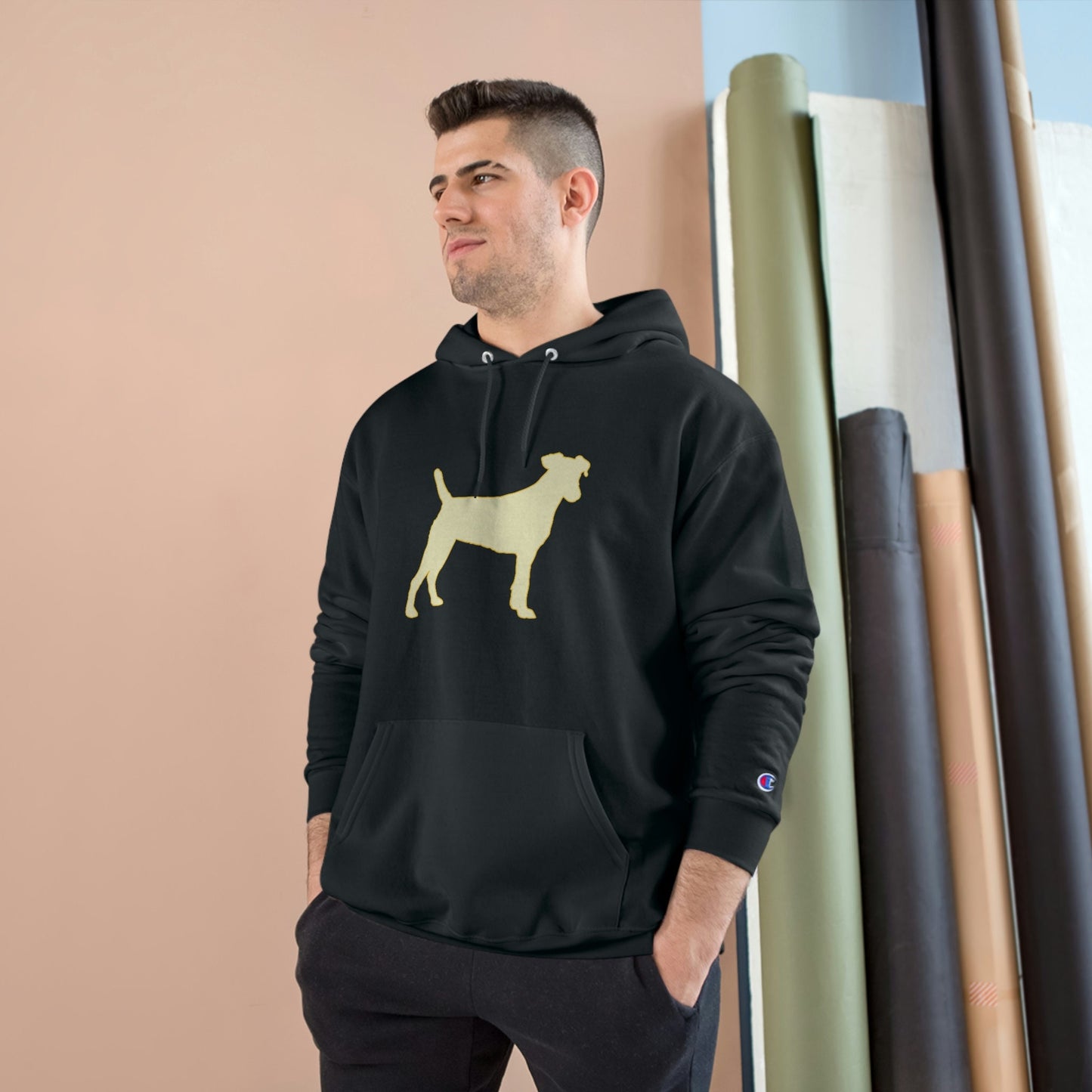 Yellow Labs Champion Hoodies