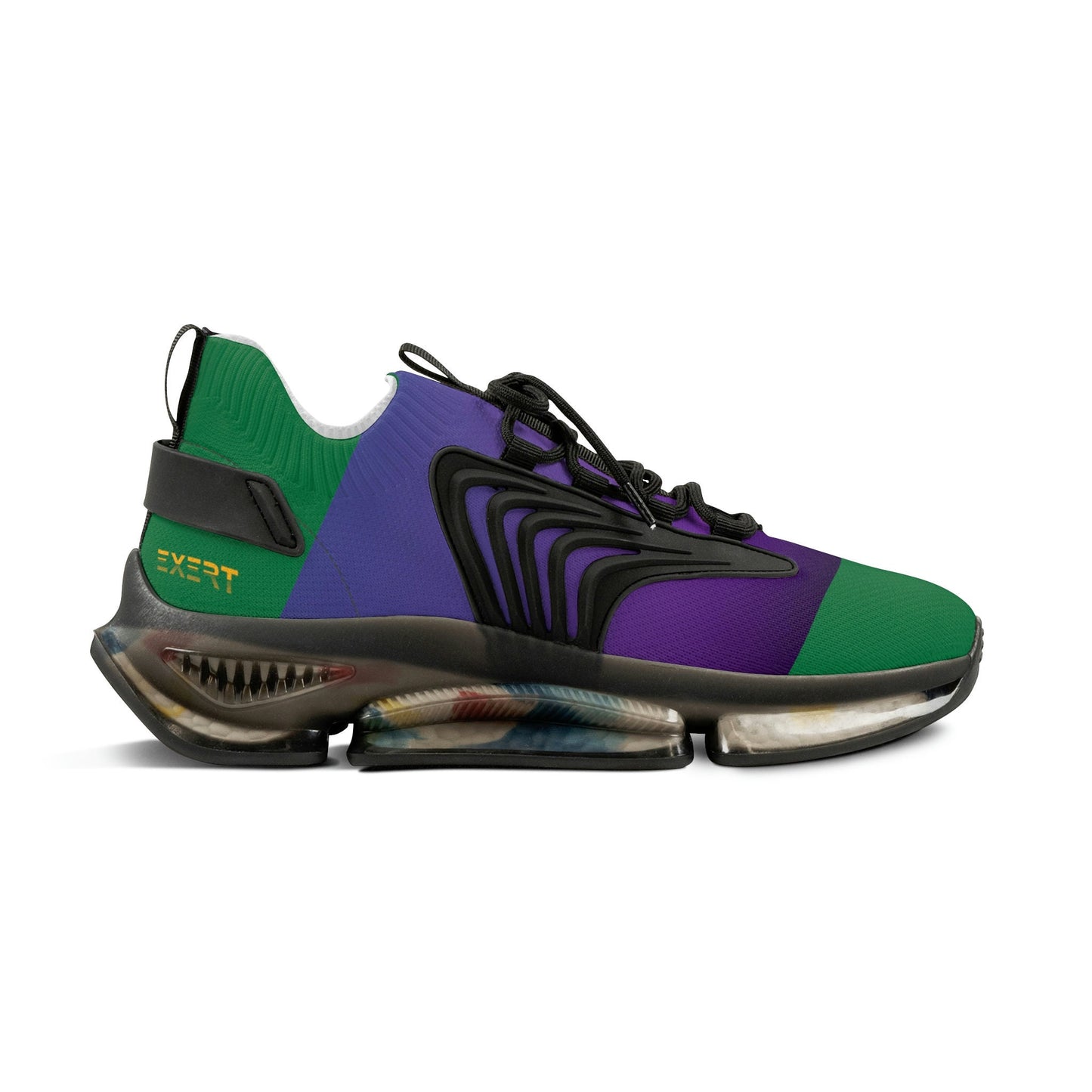 Men's Purple and Green Sneakers
