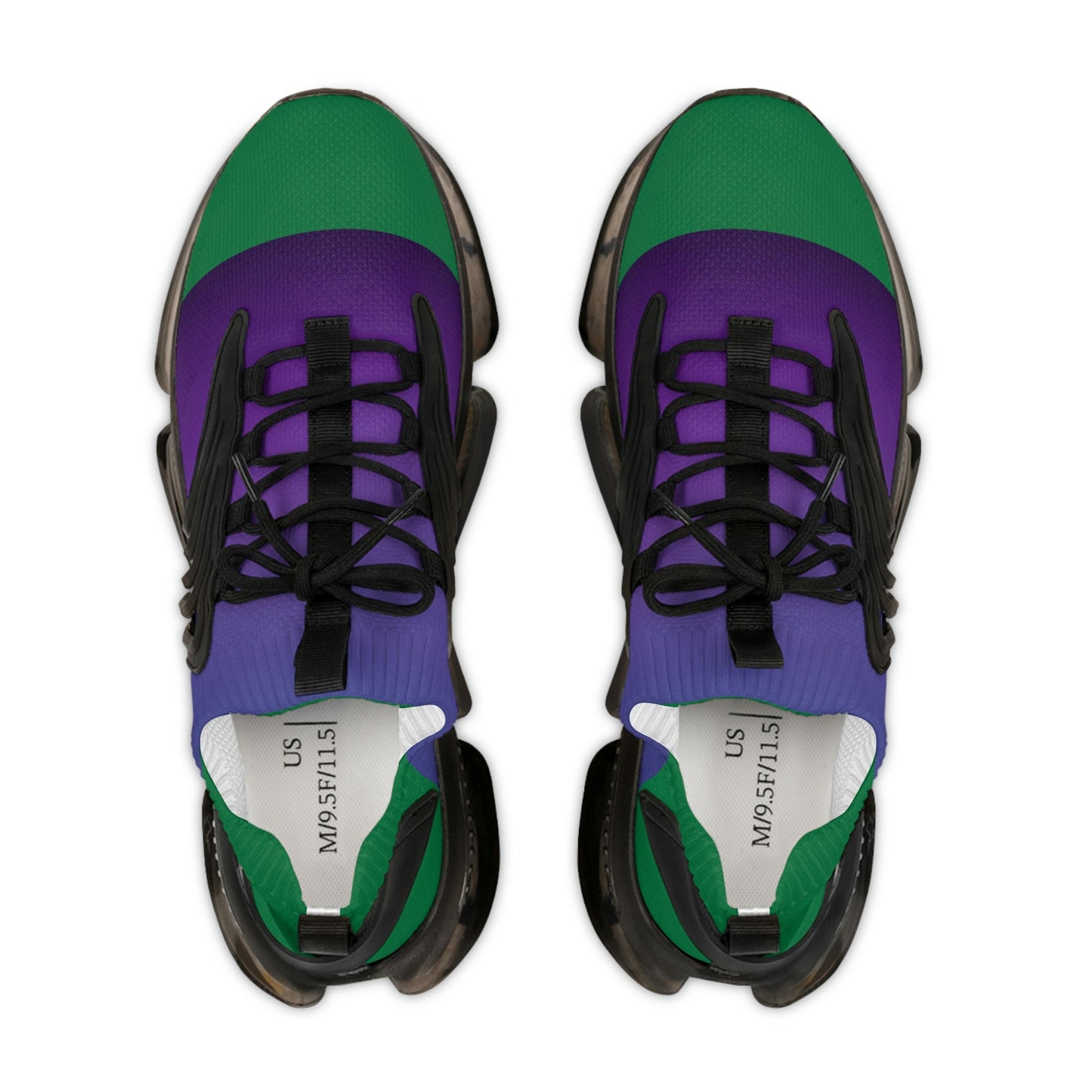 Men's Purple and Green Sneakers