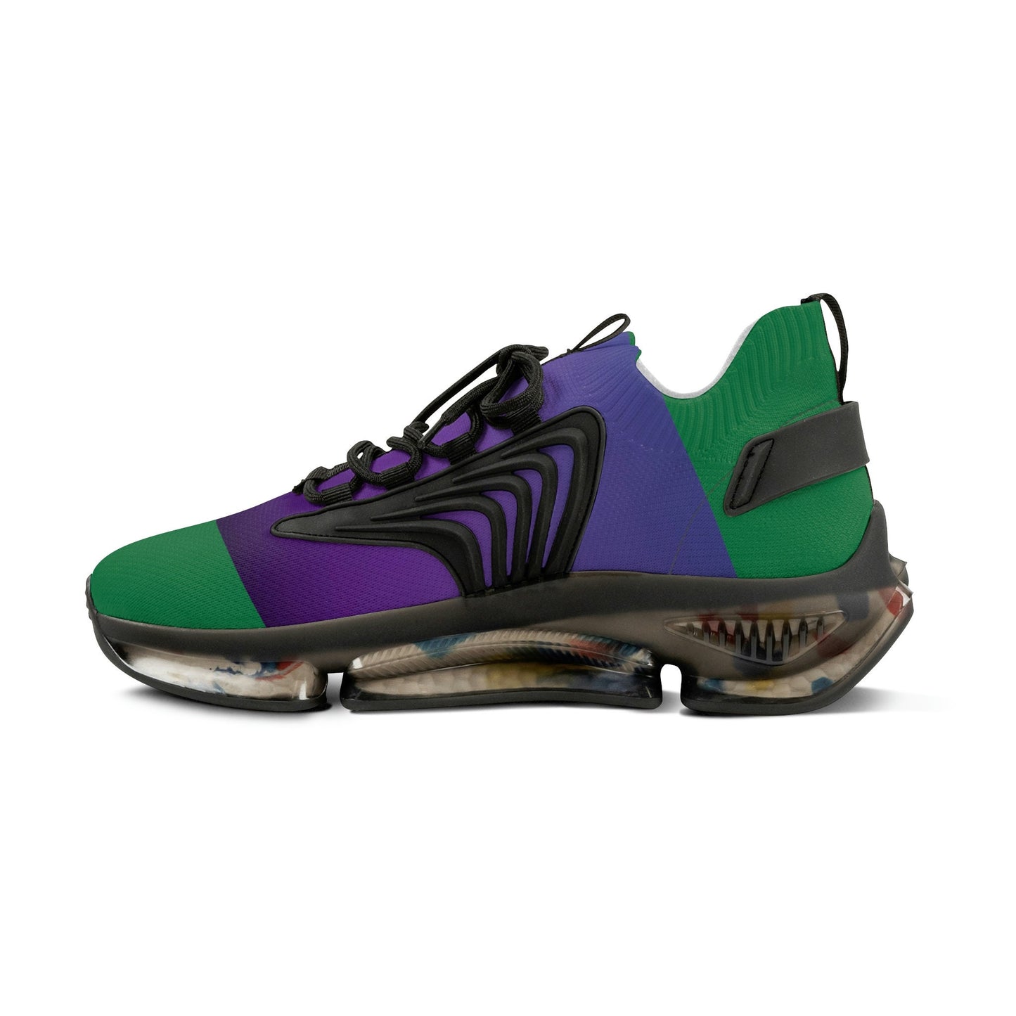 Men's Purple and Green Sneakers