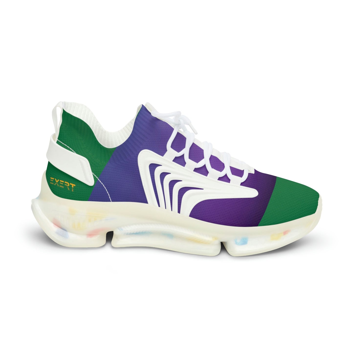 Men's Purple and Green Sneakers