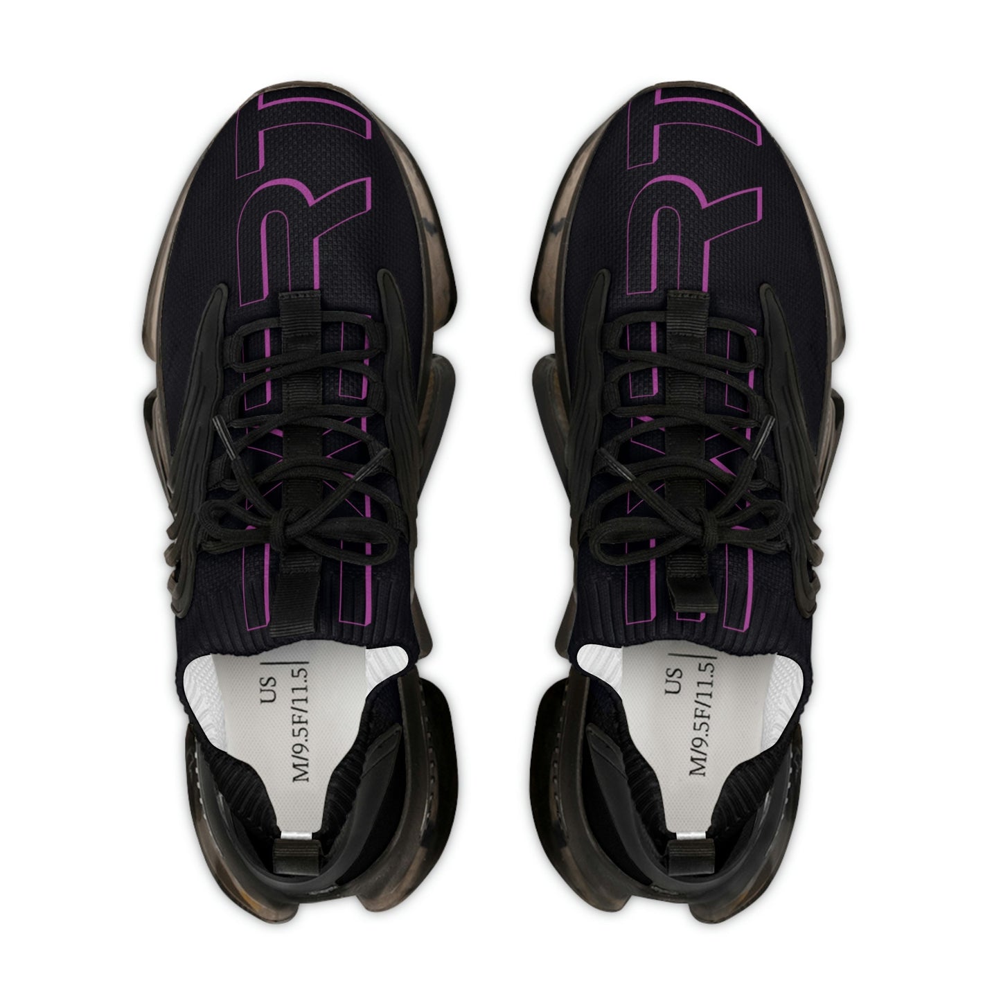 Men's Black and Purple Sneakers
