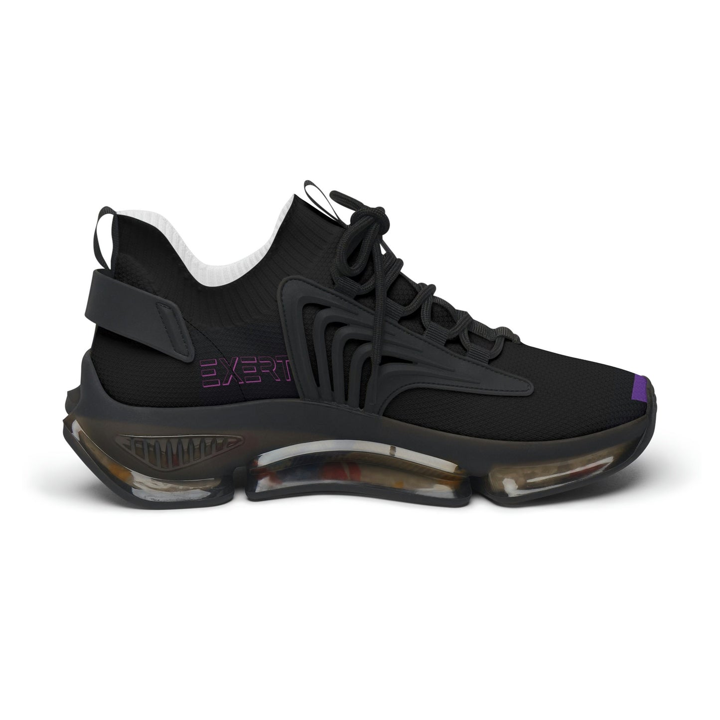 Women's Black and Purple Sneakers
