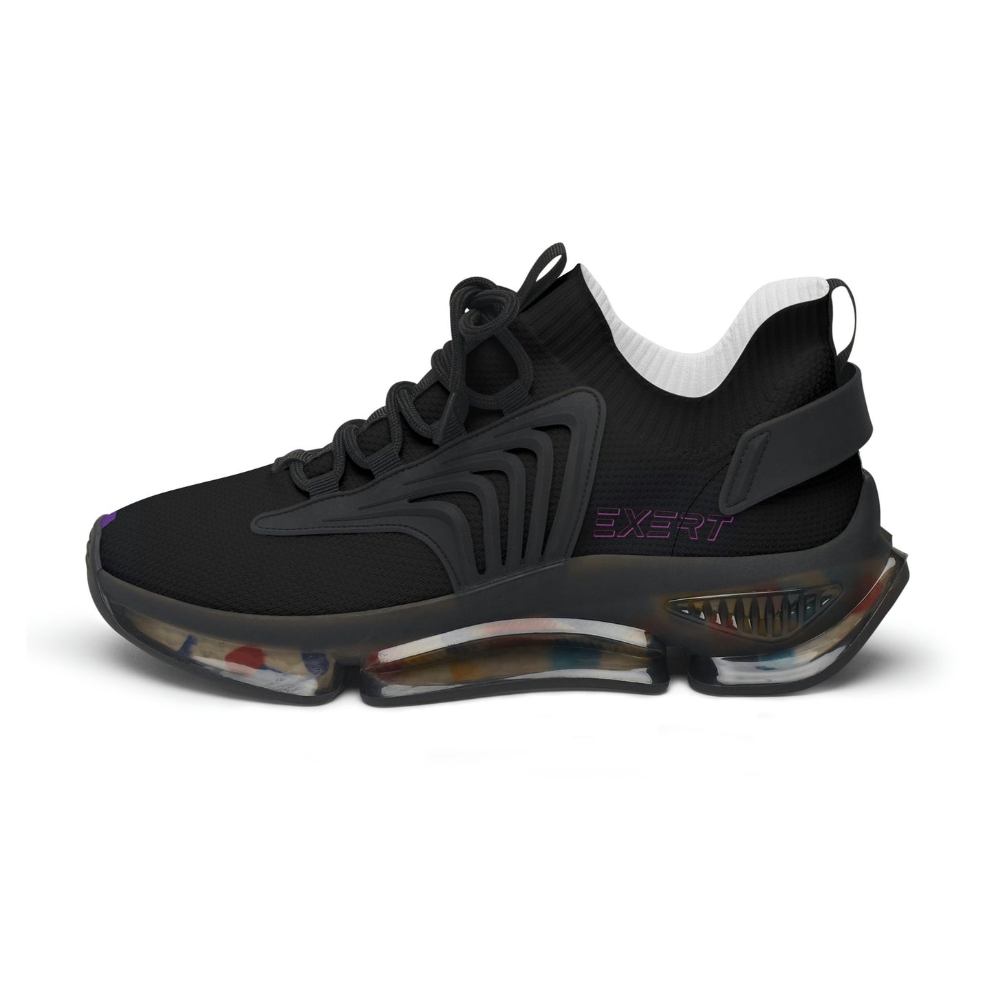 Women's Black and Purple Sneakers