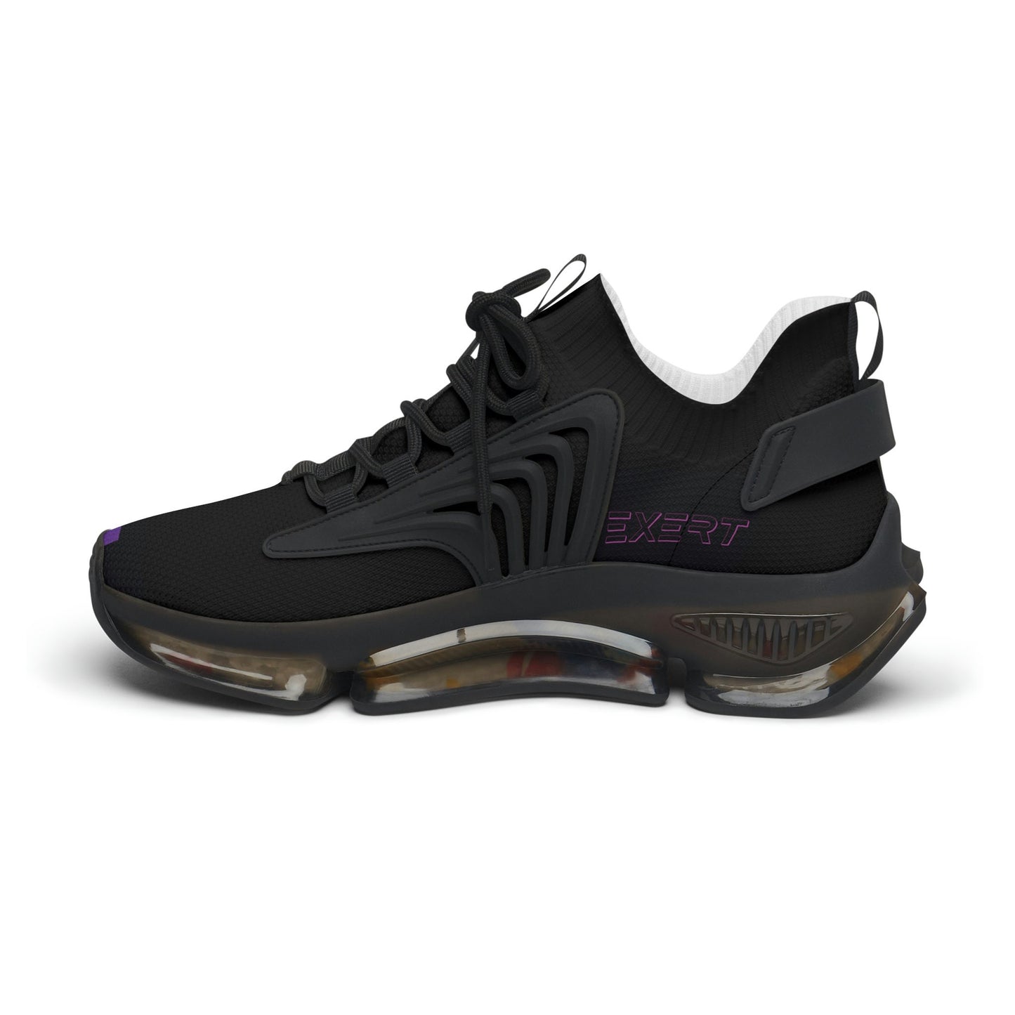Women's Black and Purple Sneakers