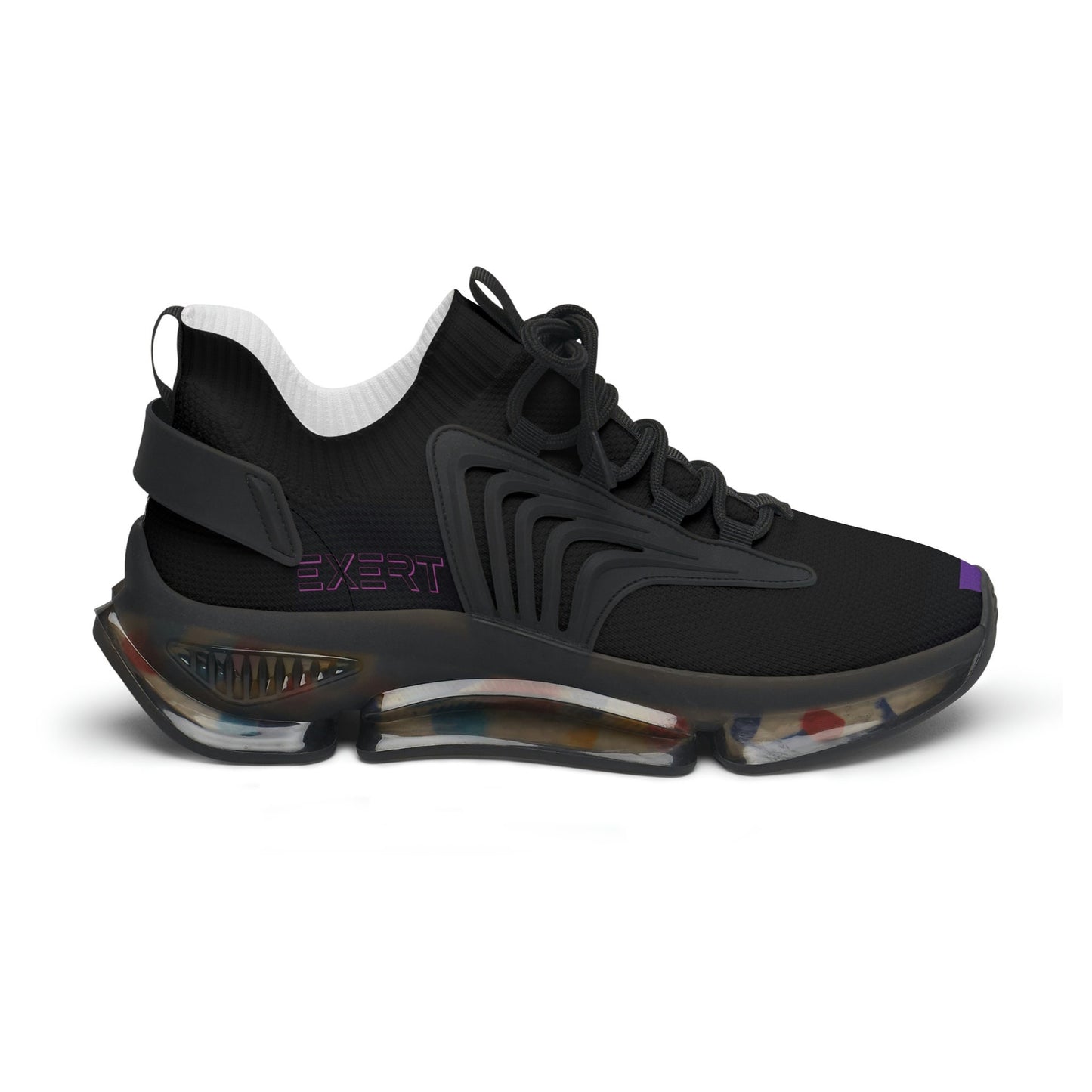 Women's Black and Purple Sneakers