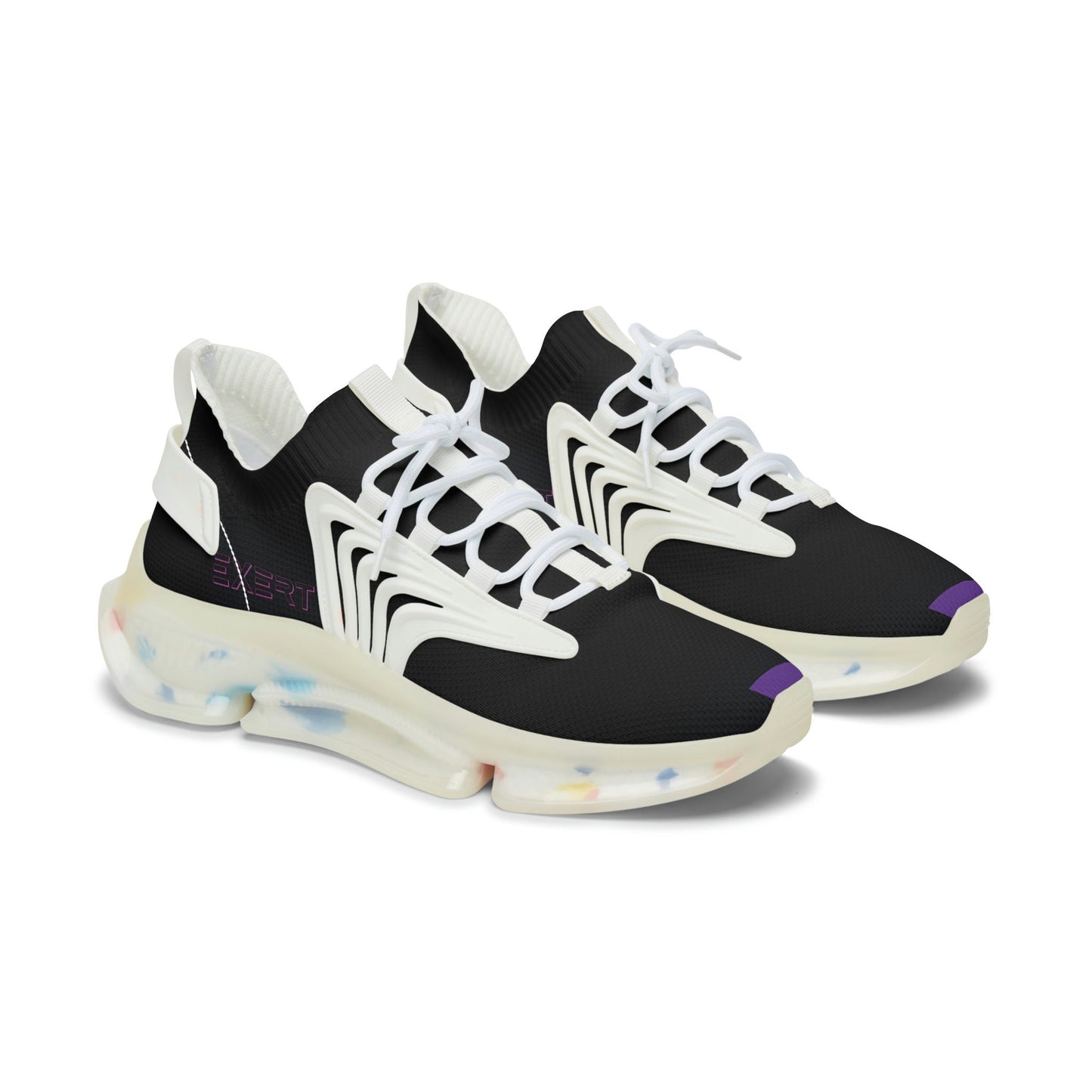 Women's Black and Purple Sneakers