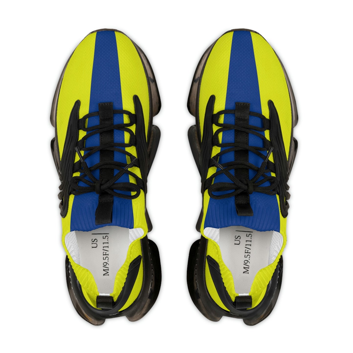 Men's Blue and Yellow Sneakers