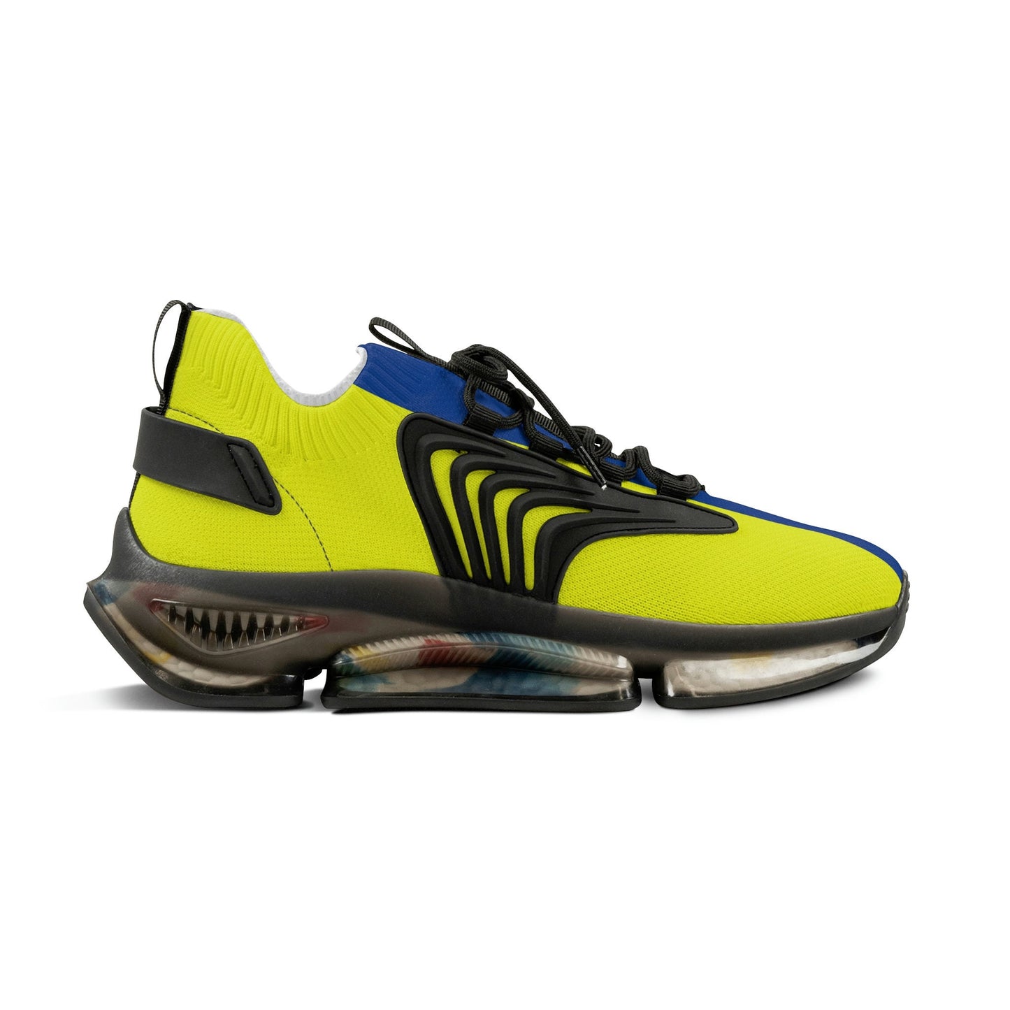 Men's Blue and Yellow Sneakers