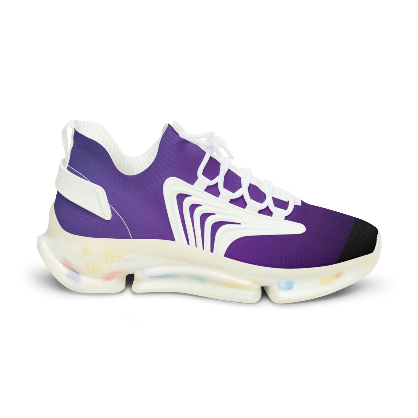 Men's Black and Purple Sneakers
