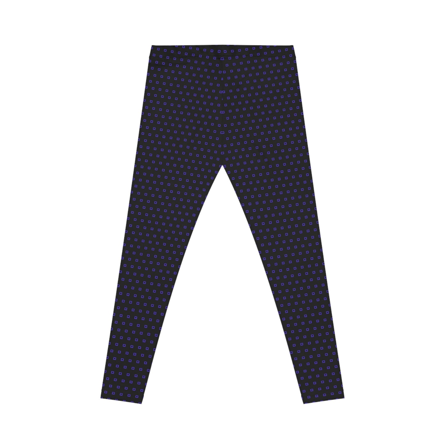 Women's Casual Black and Purple Leggings