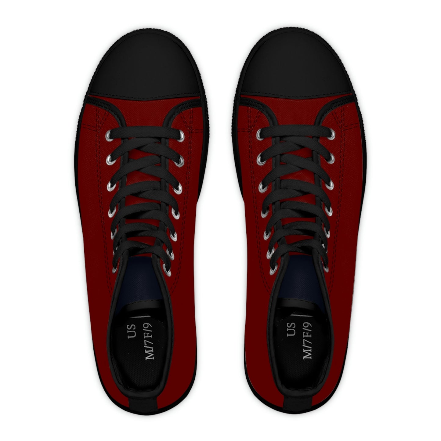 Women's Burgundy High Top Sneakers