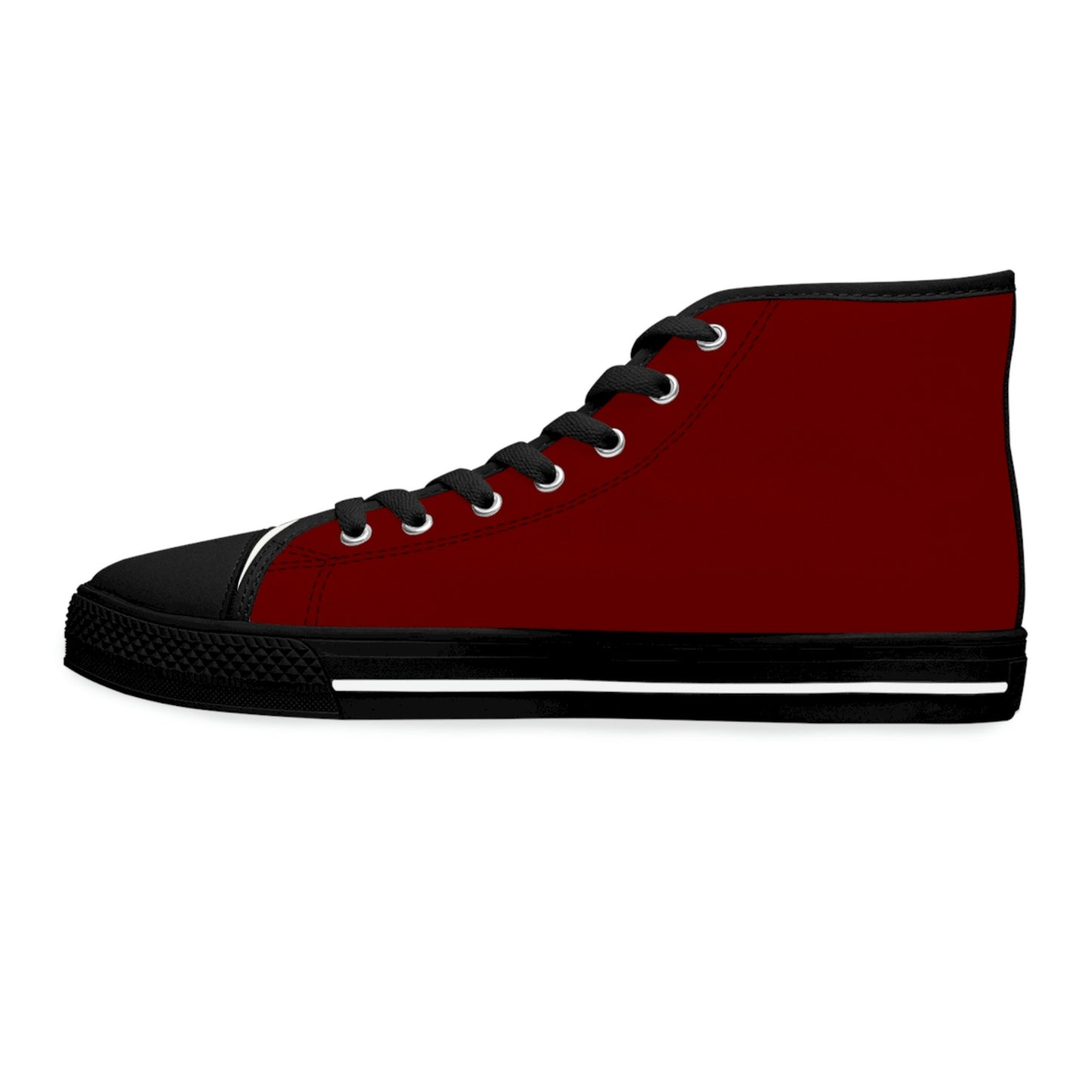 Women's Burgundy High Top Sneakers
