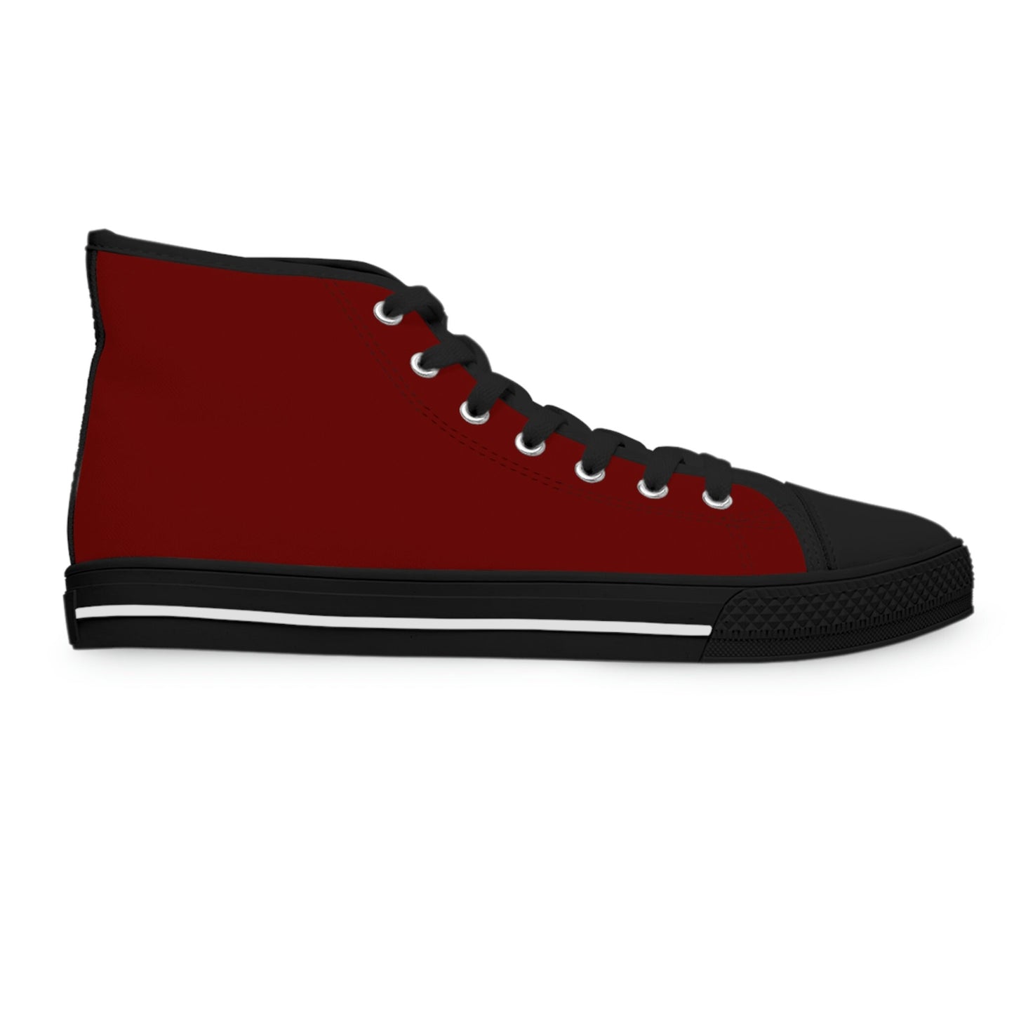 Women's Burgundy High Top Sneakers