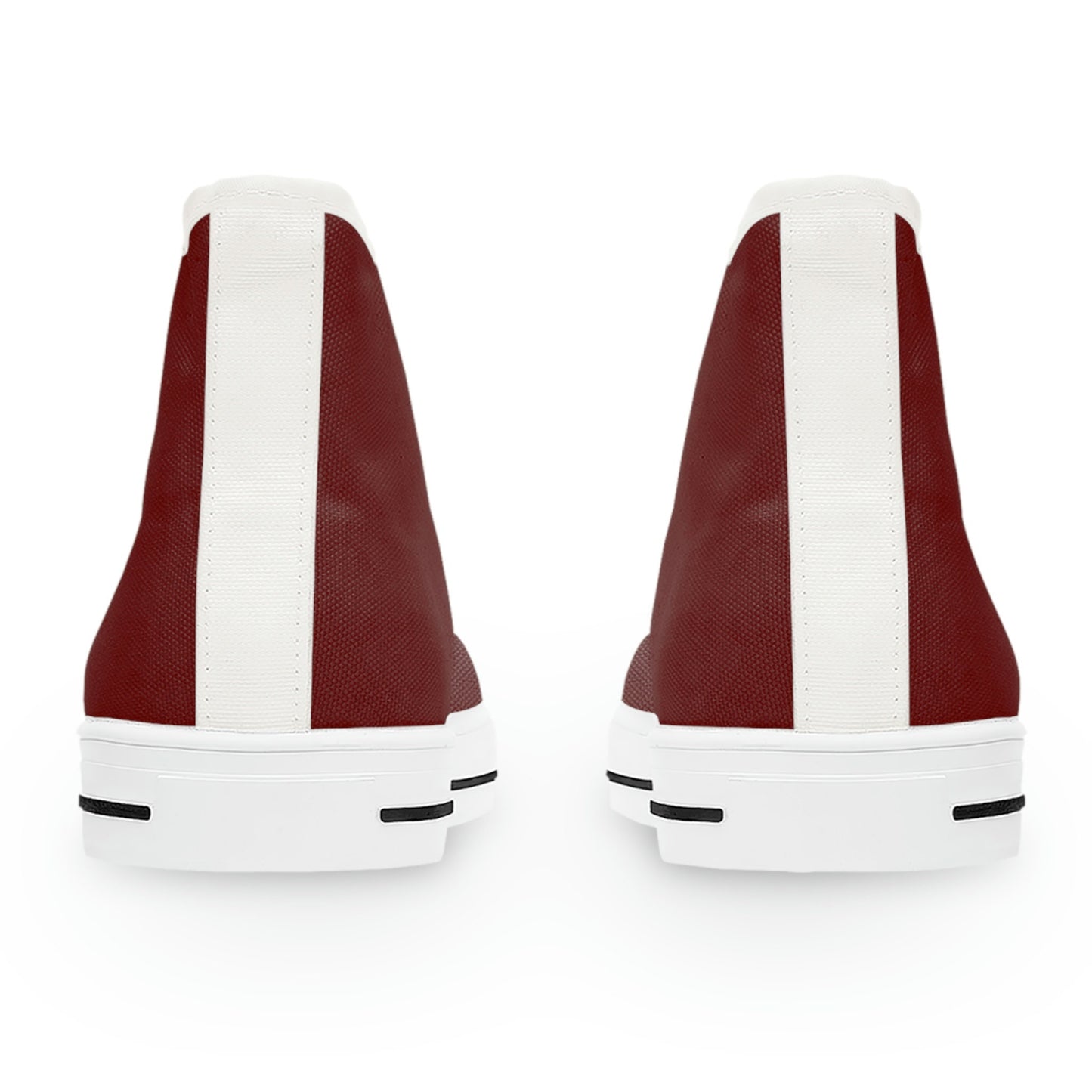 Women's Burgundy High Top Sneakers