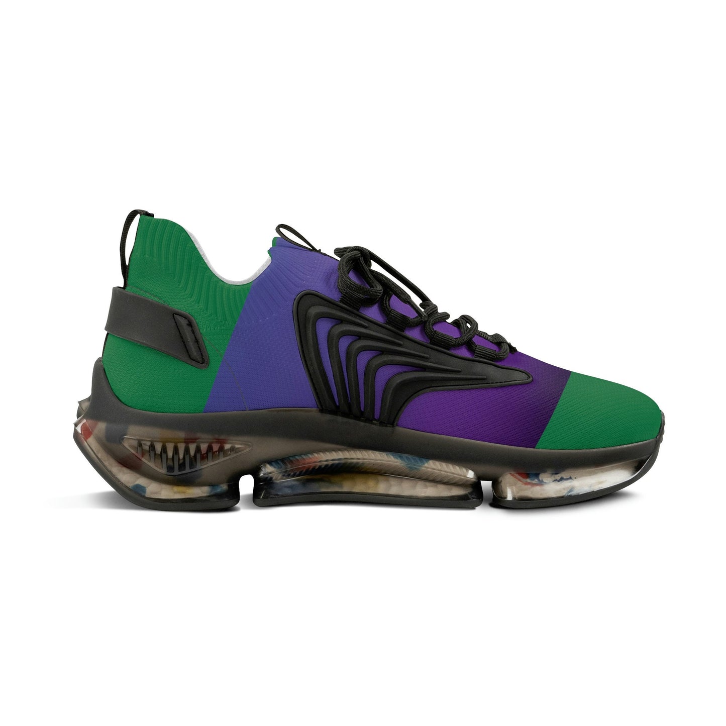 Men's Purple and Green Sneakers