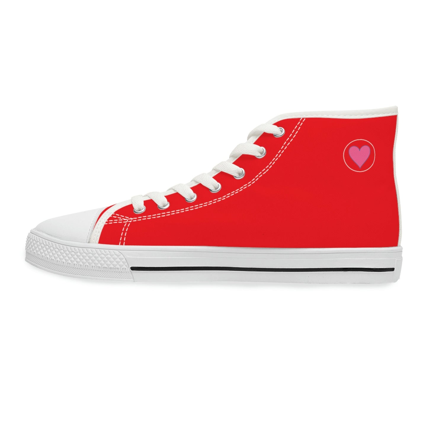 Women's Red High Top Sneakers