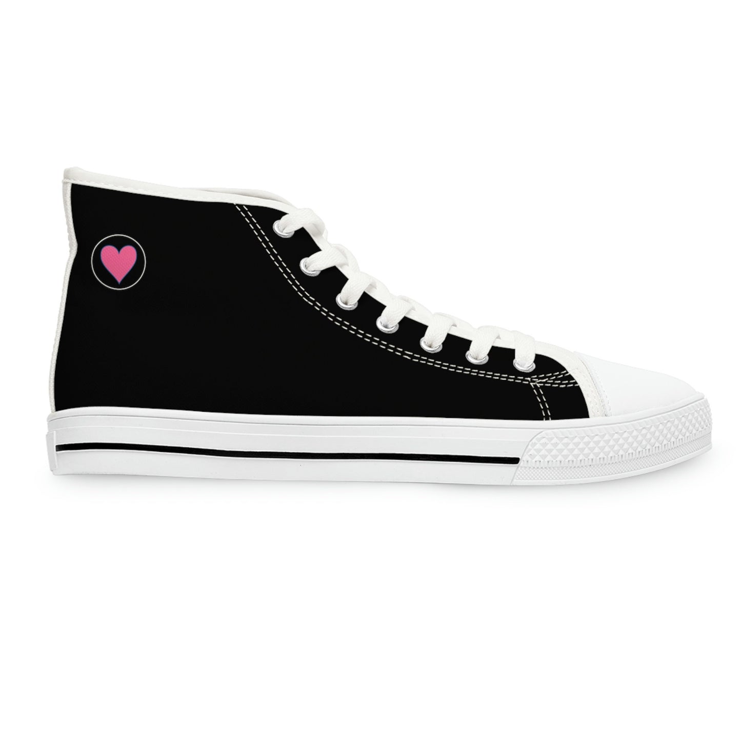 Women's Black High Top Sneakers