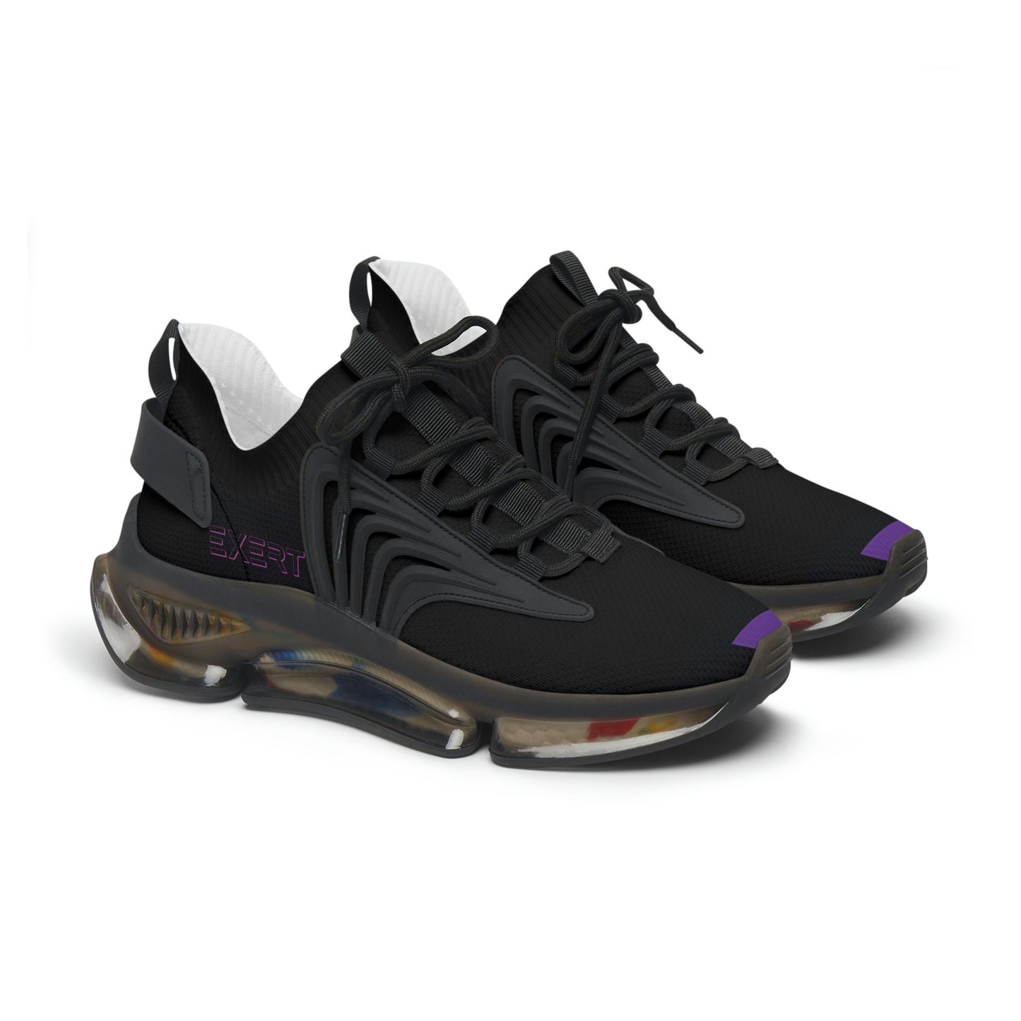 Women's Black and Purple Sneakers