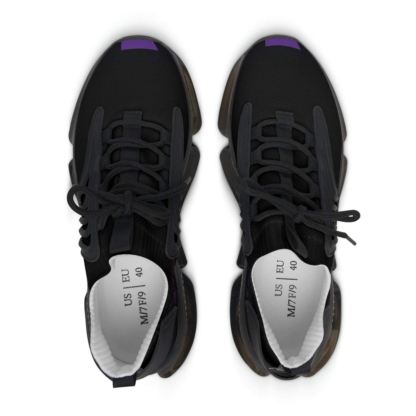 Women's Black and Purple Sneakers