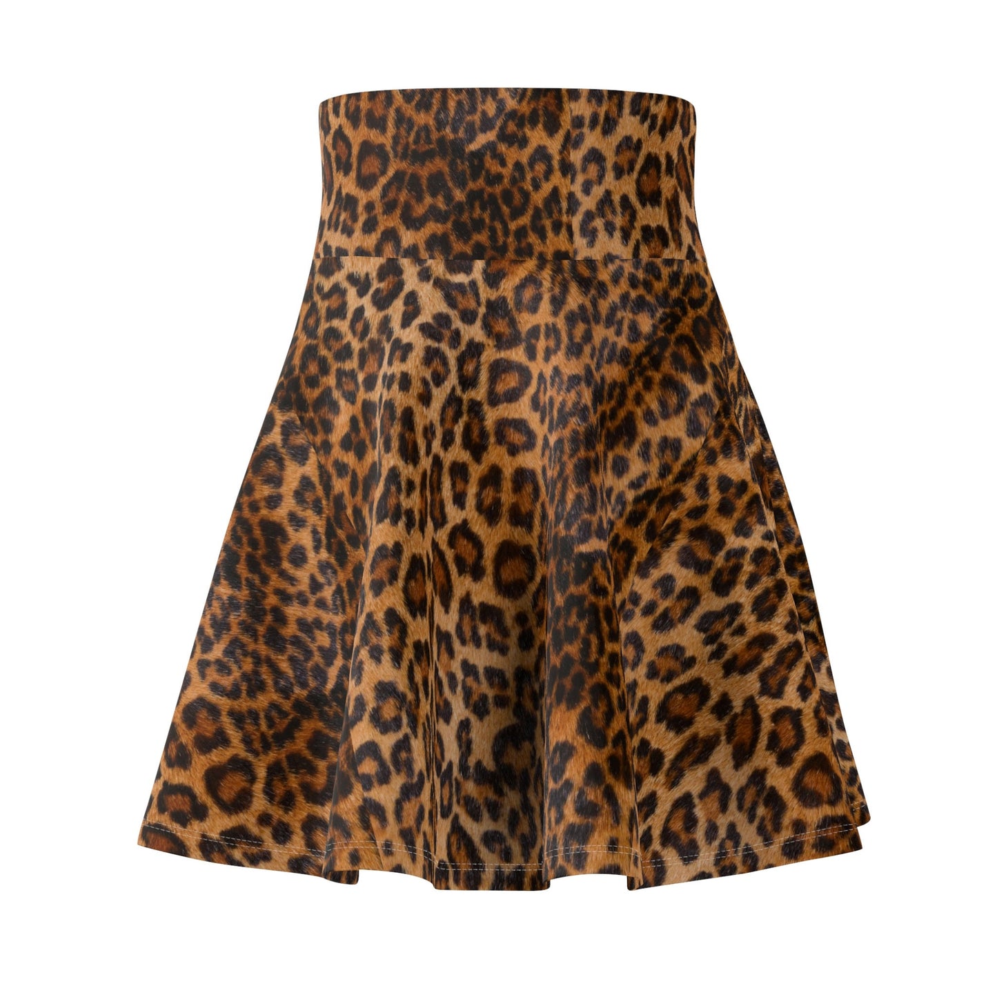 Women's Leopard Print Skater Skirt