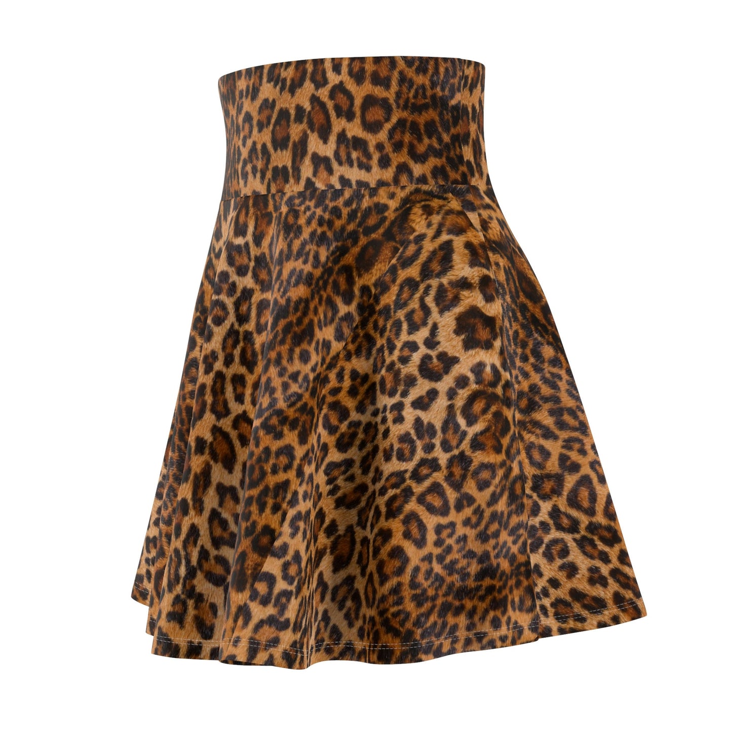 Women's Leopard Print Skater Skirt