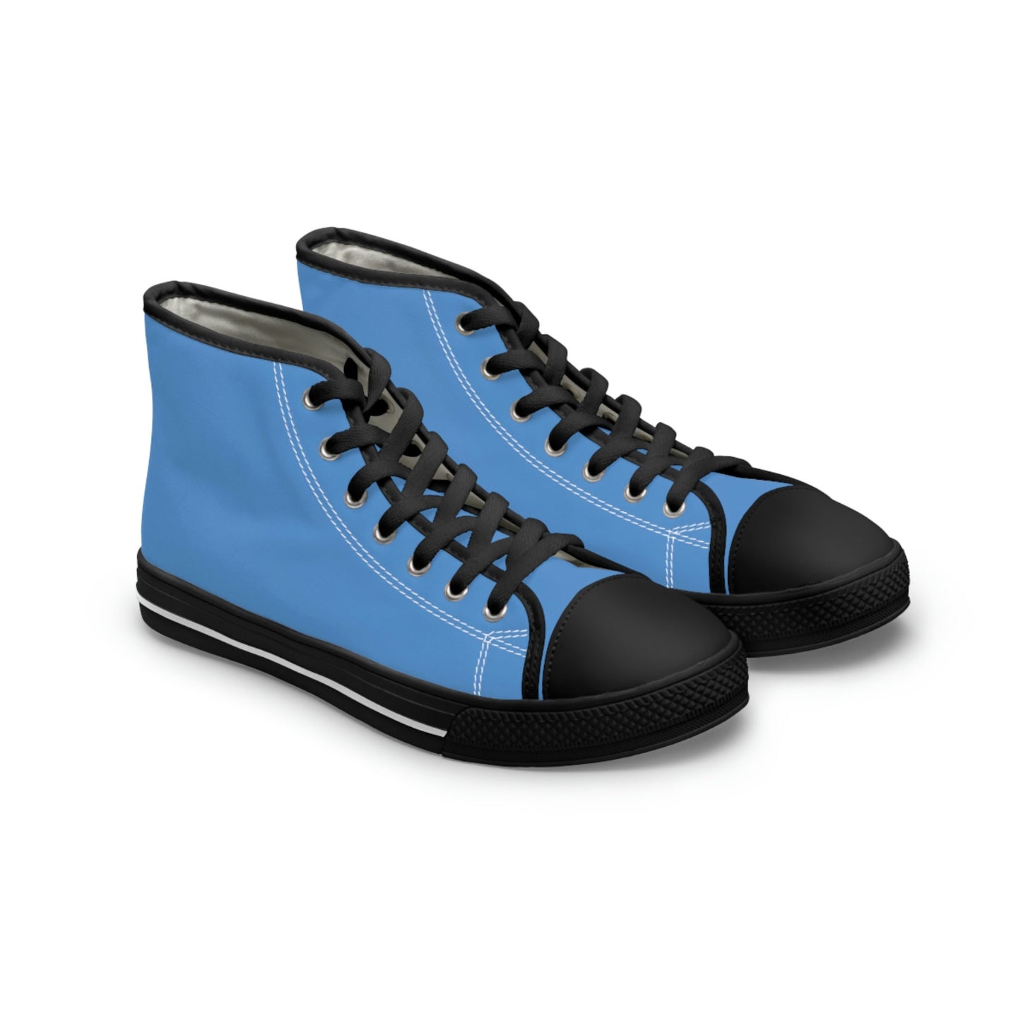 Women's Blue High Top Sneakers