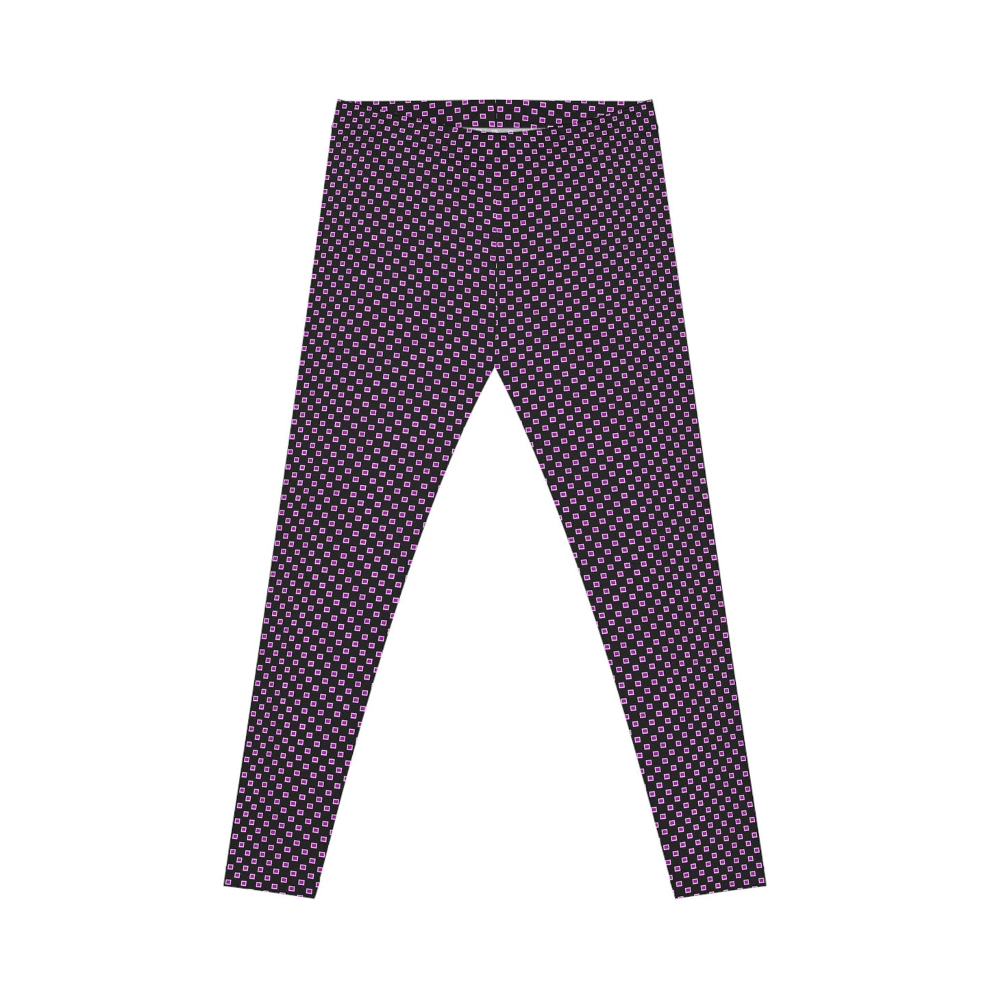 Women's Black and Pink Casual Leggings