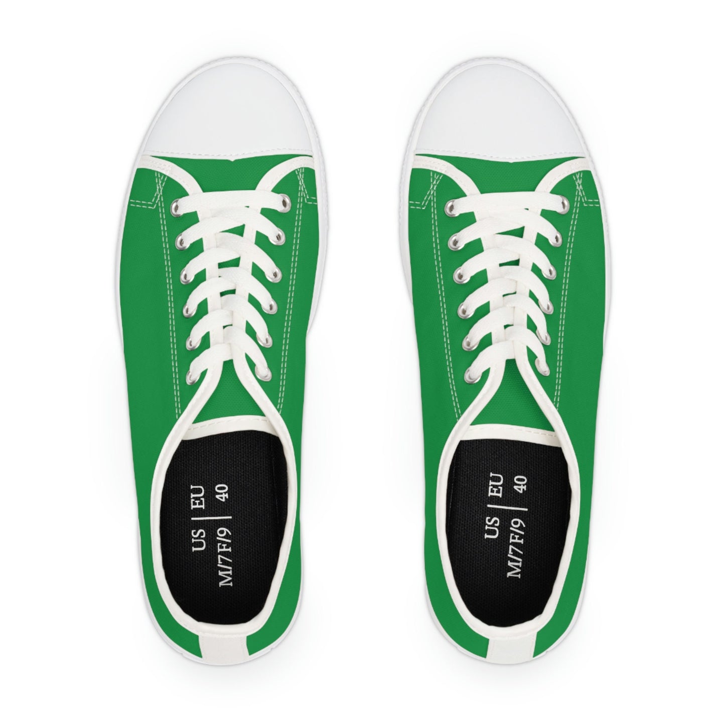 Women's Low Top Green Sneakers
