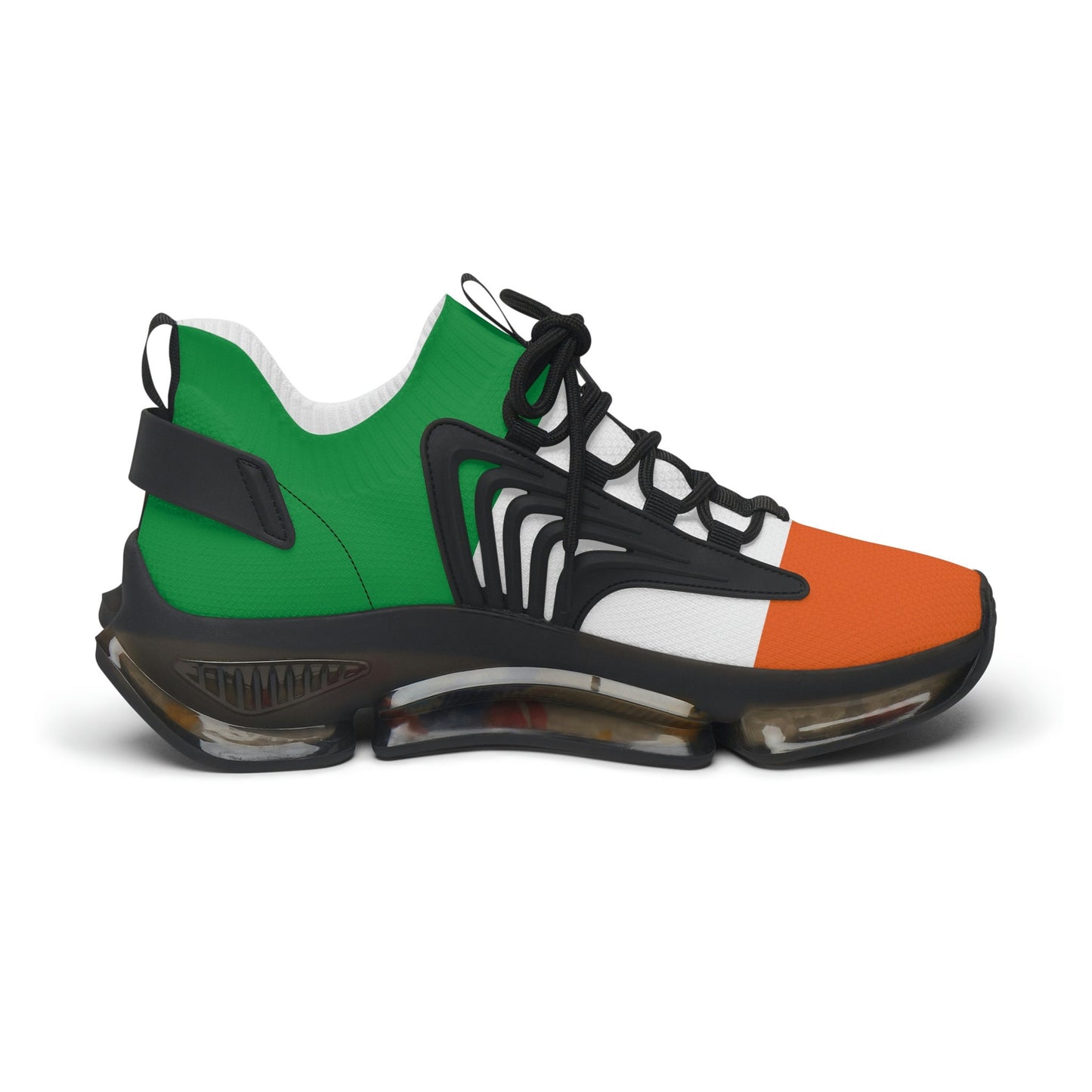Green Sneakers Women's Green White and Orange Sneakers