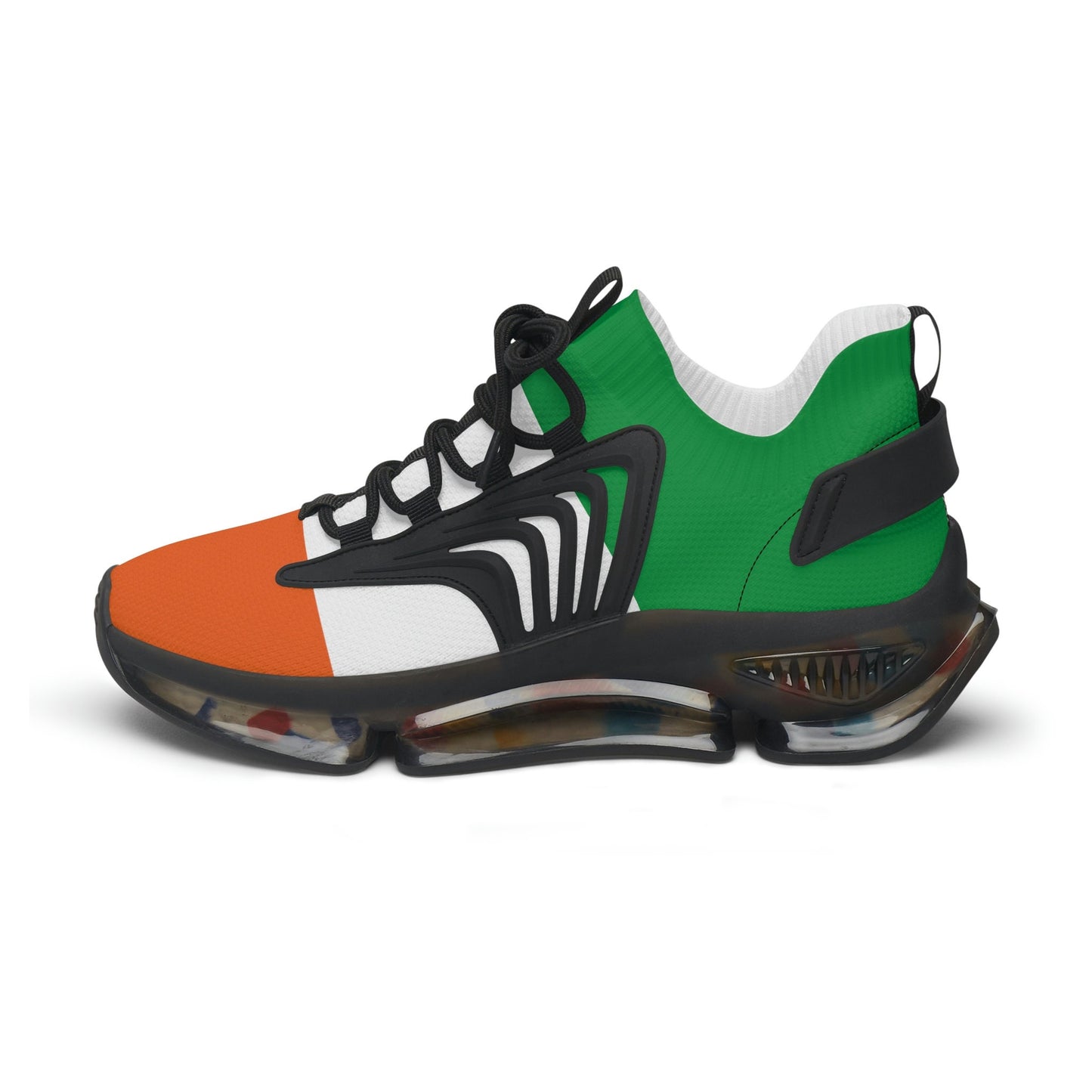 Green Sneakers Women's Green White and Orange Sneakers