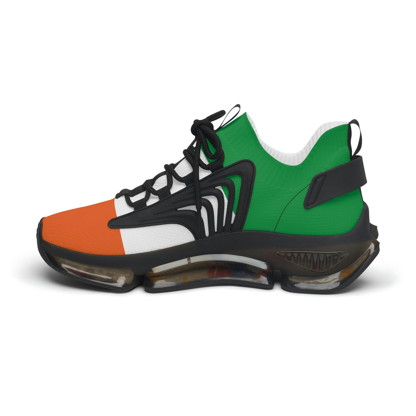 Green Sneakers Women's Green White and Orange Sneakers