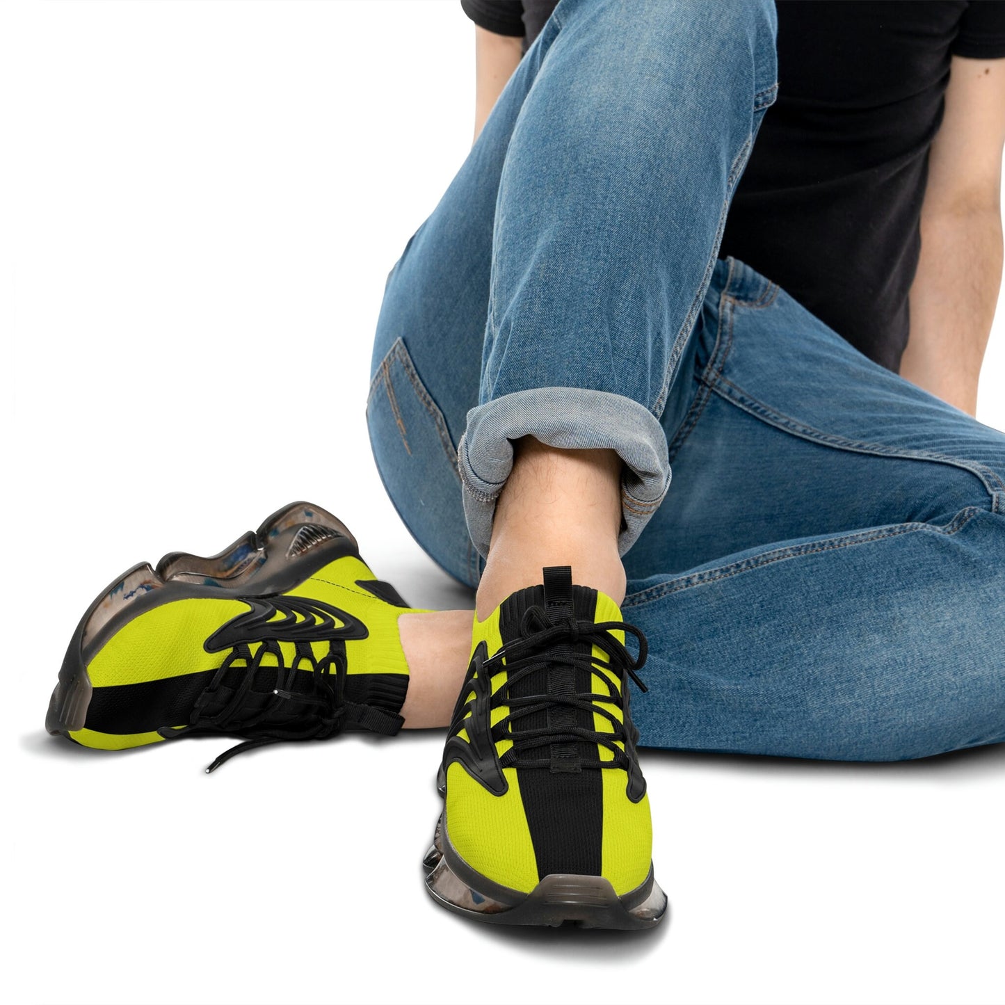 Black and Yellow Men's Sneakers