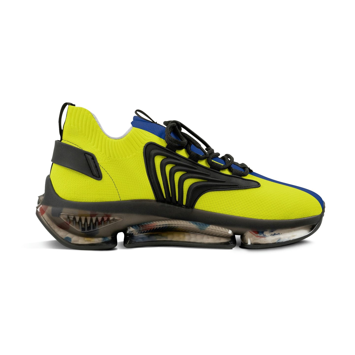 Men's Blue and Yellow Sneakers