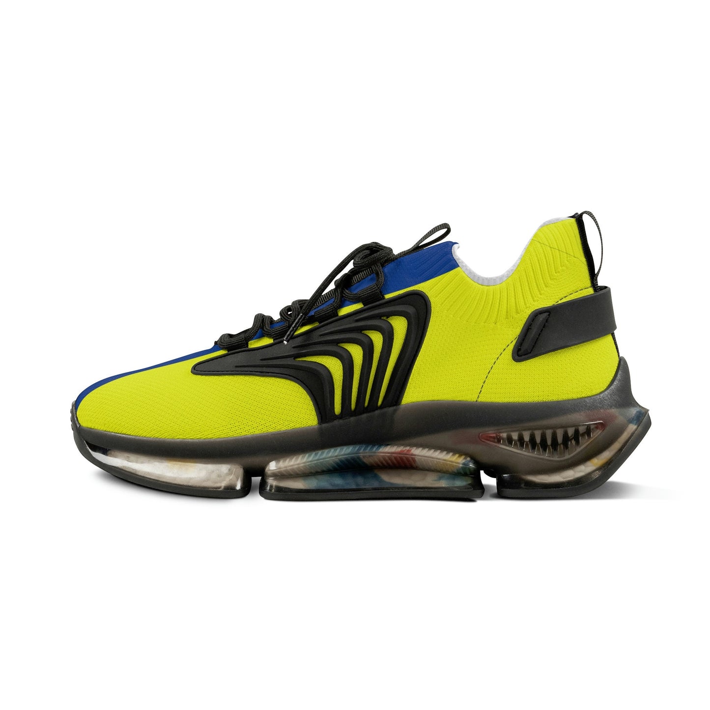 Men's Blue and Yellow Sneakers