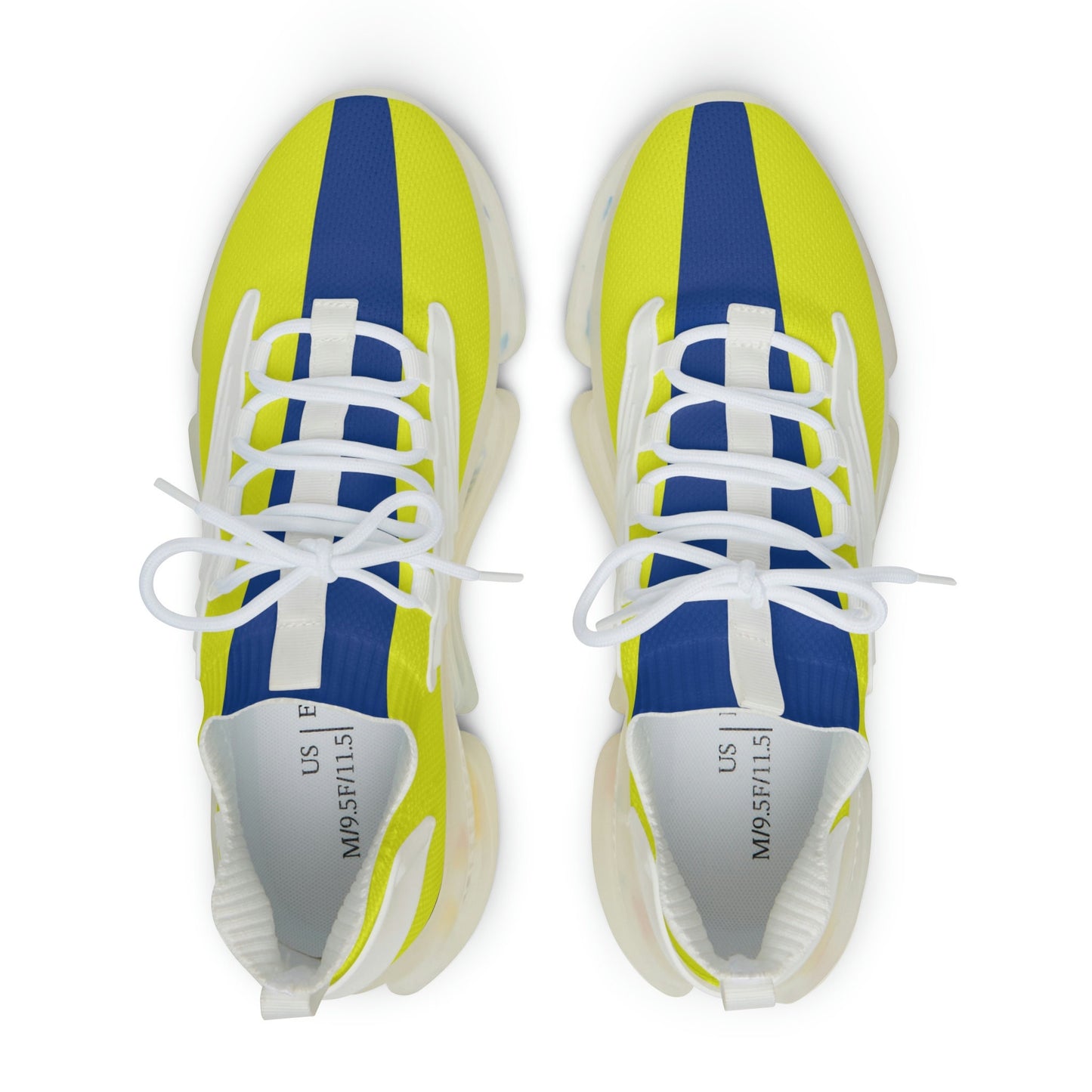 Men's Blue and Yellow Sneakers