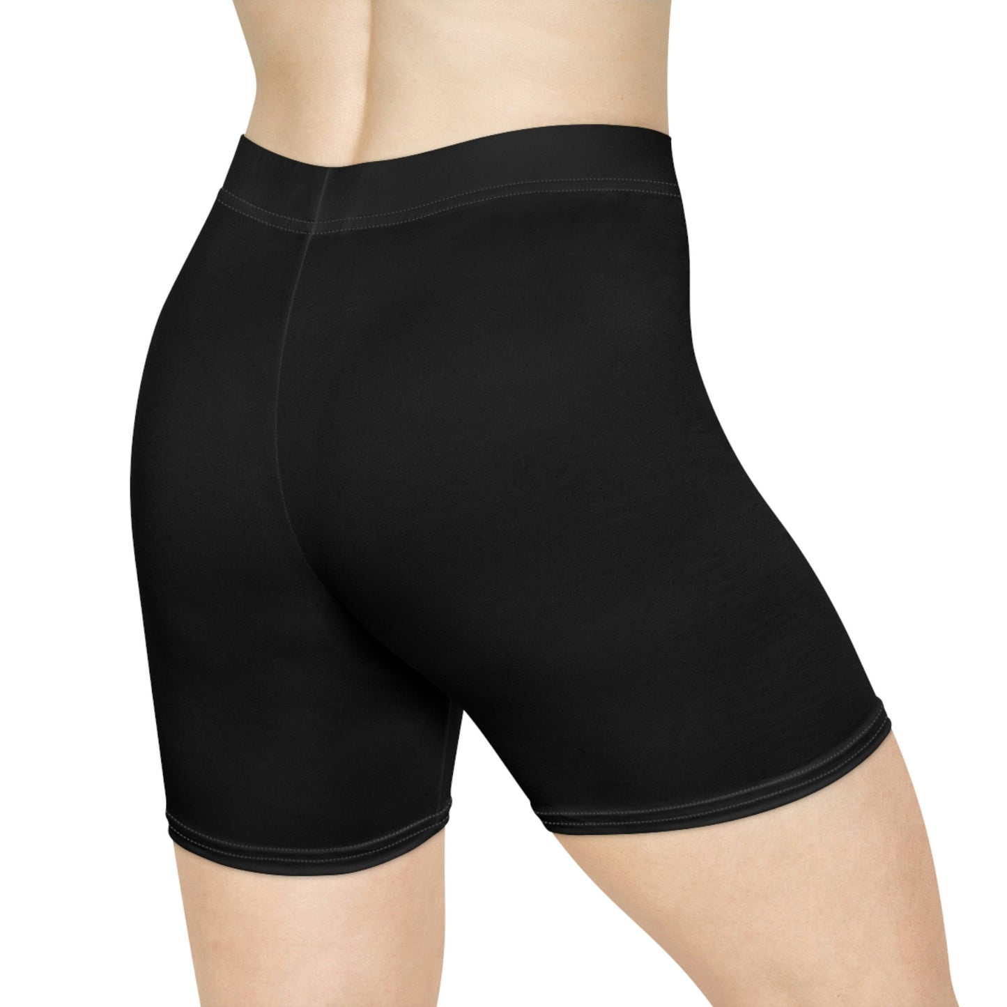 Womens Black Biker Shorts