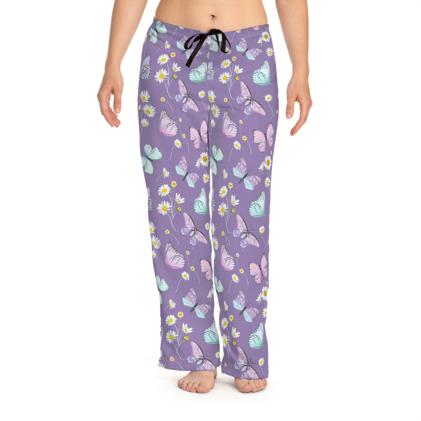 Women's Purple Pajama Pants (AOP)