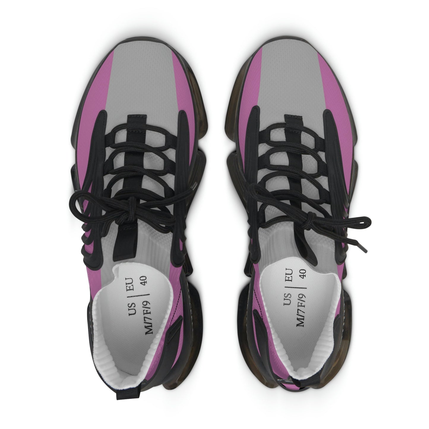 Women's Pink and Grey Sneakers