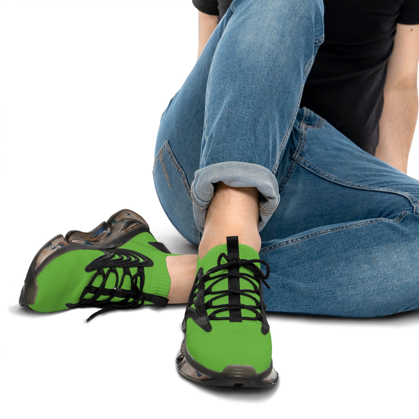 Men's Green Sneakers Neon Green Sneakers for Men