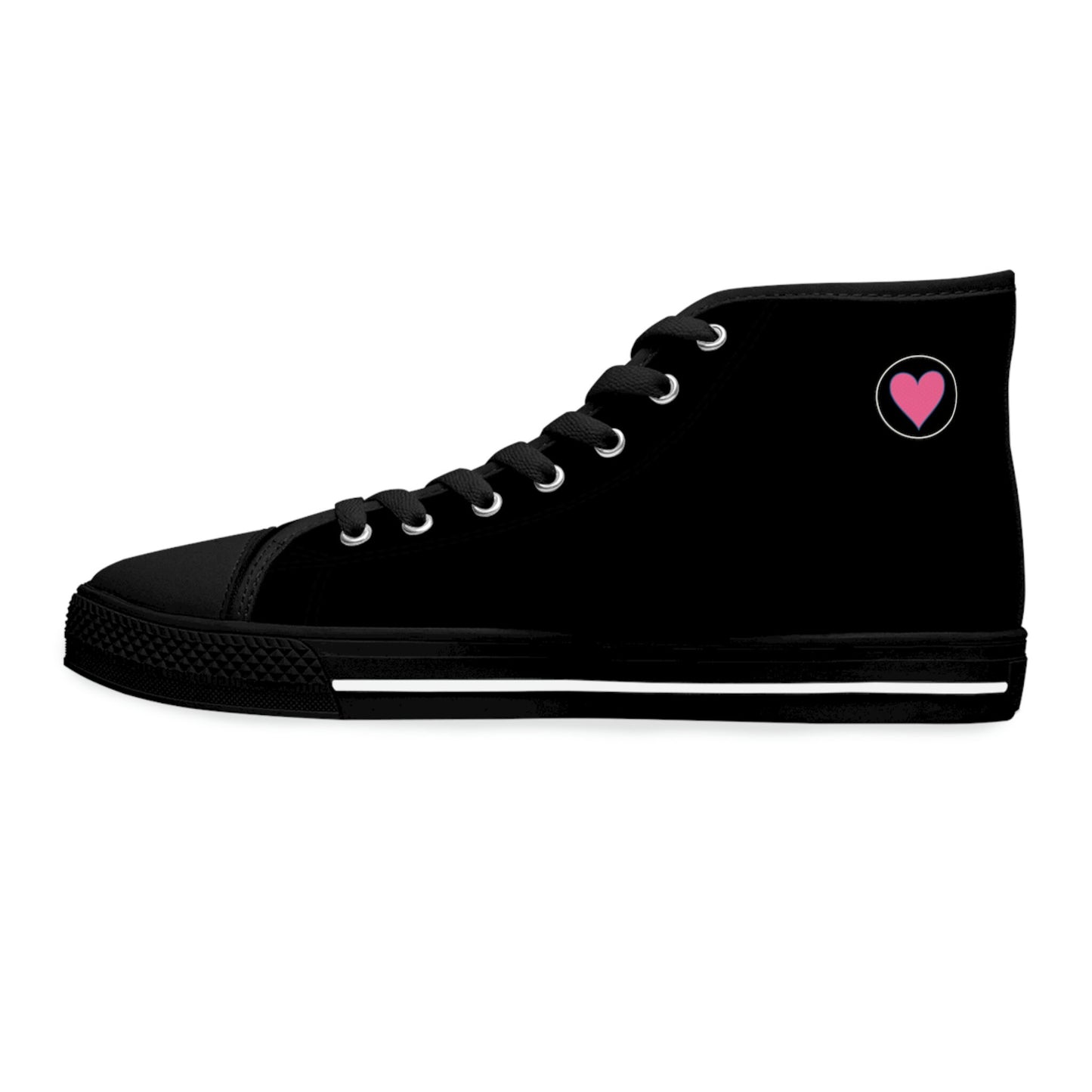 Women's Black High Top Sneakers