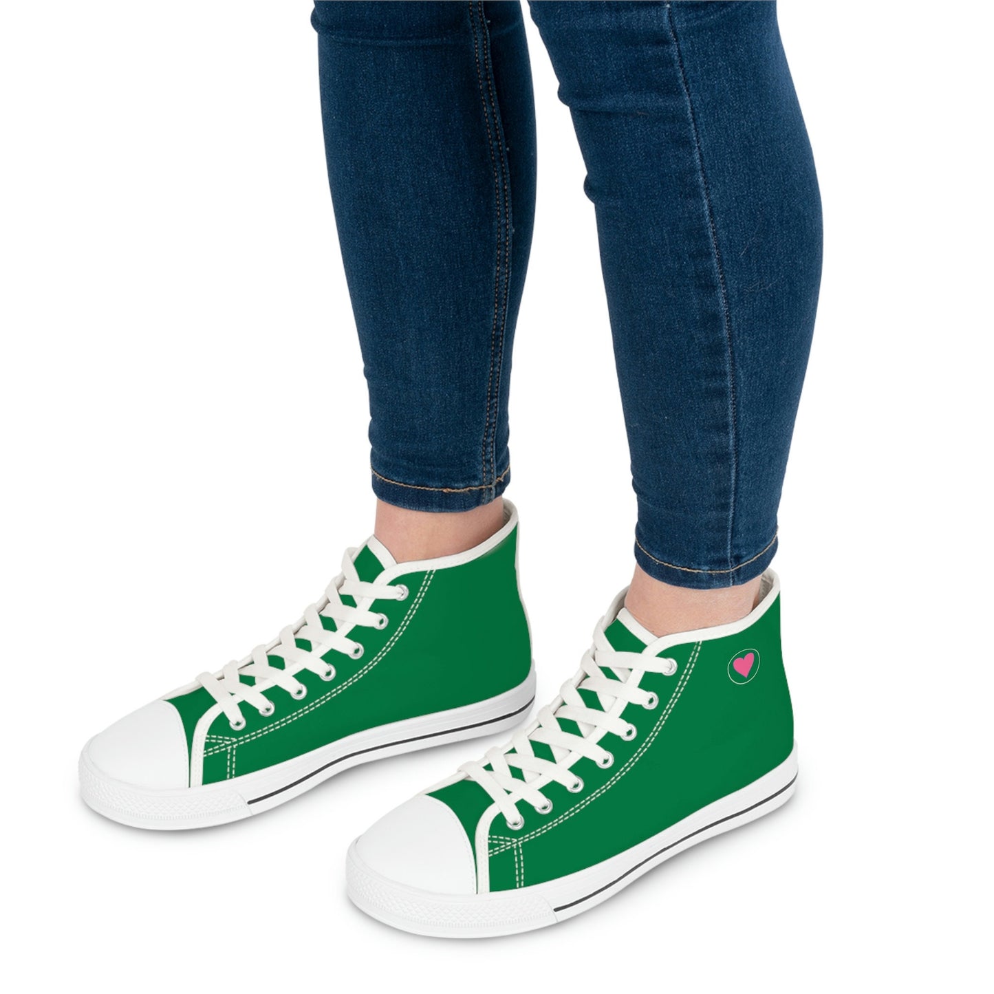 Women's Green High Top Sneakers