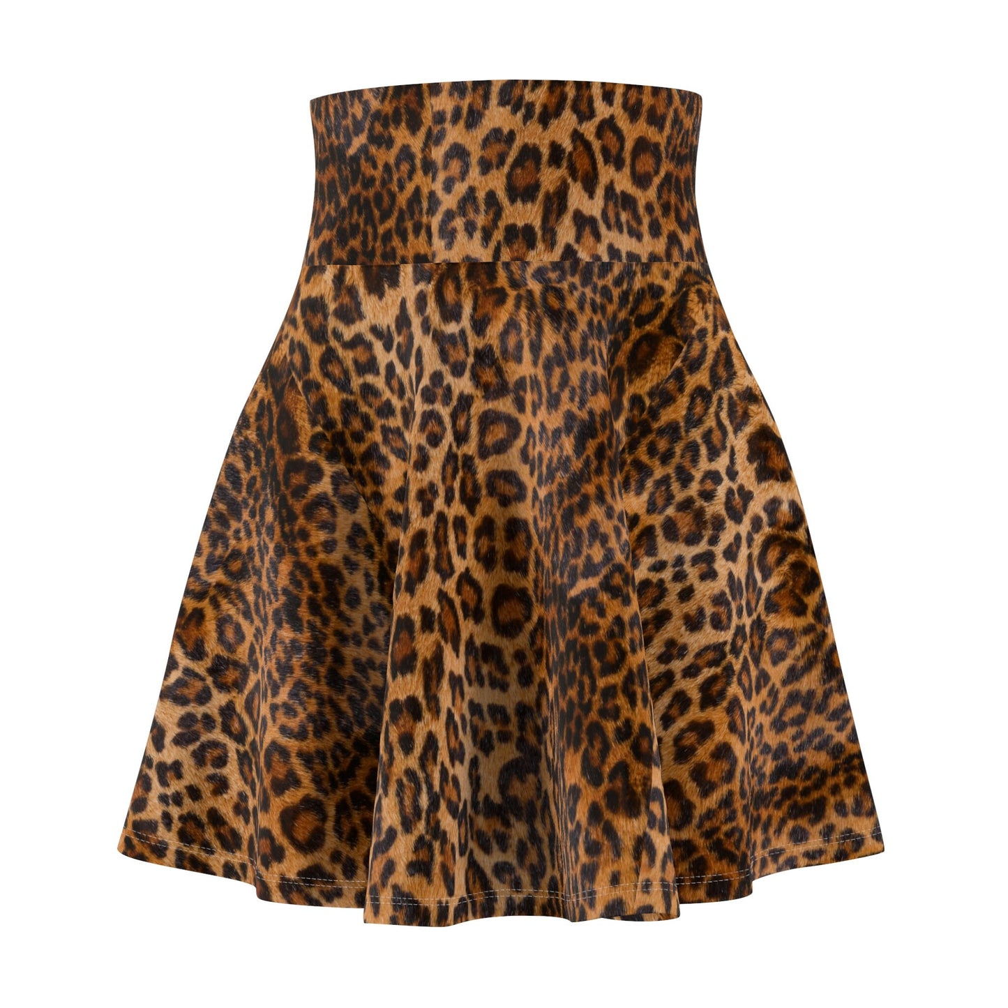 Women's Leopard Print Skater Skirt